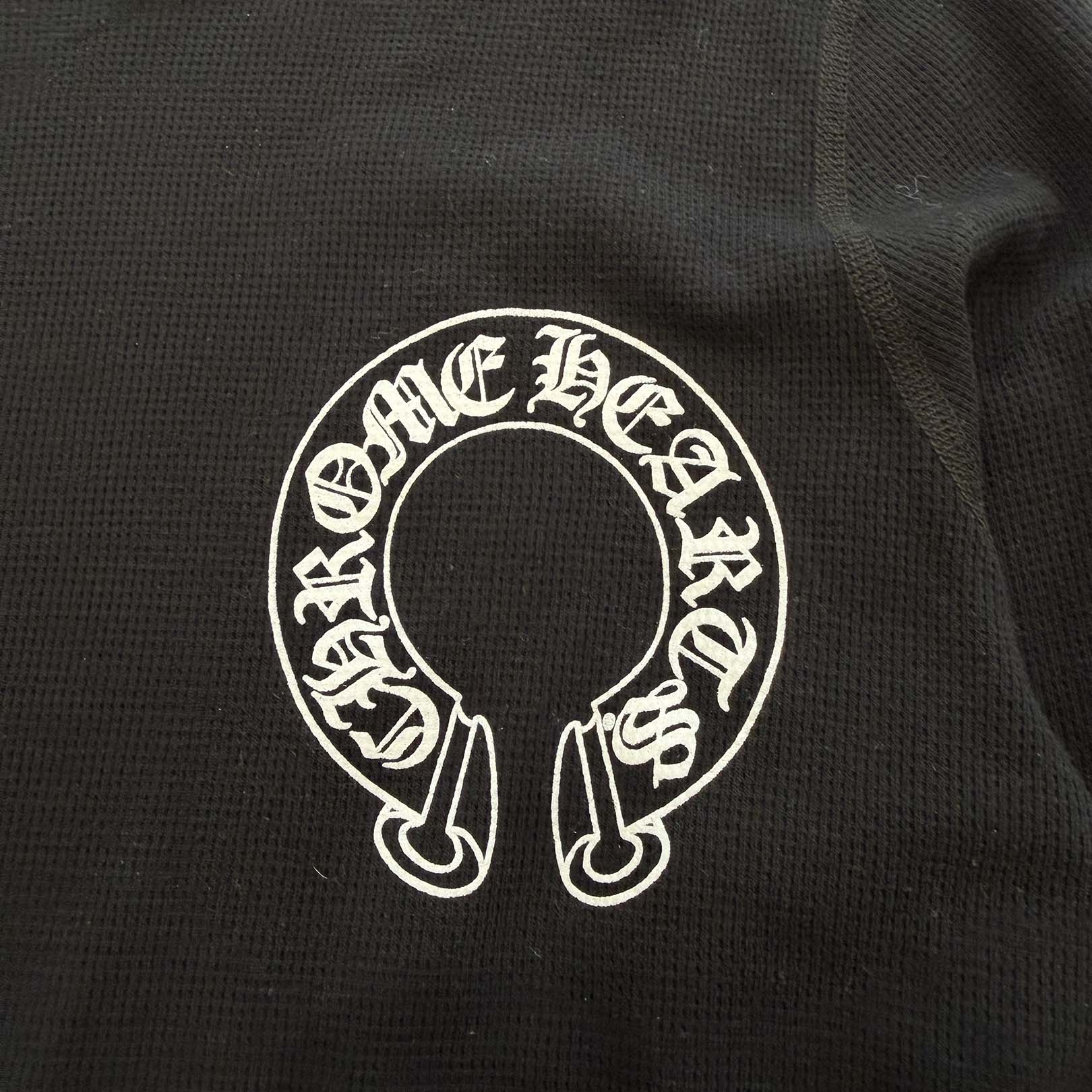 CHROME HEARTS 2025SS Floral Cross Horseshoe Thermal Long Sleeve Tee Size L クロムハーツ フローラルクロス ホースシュー サーマル ロングスリーブ Tシャツ サイズL