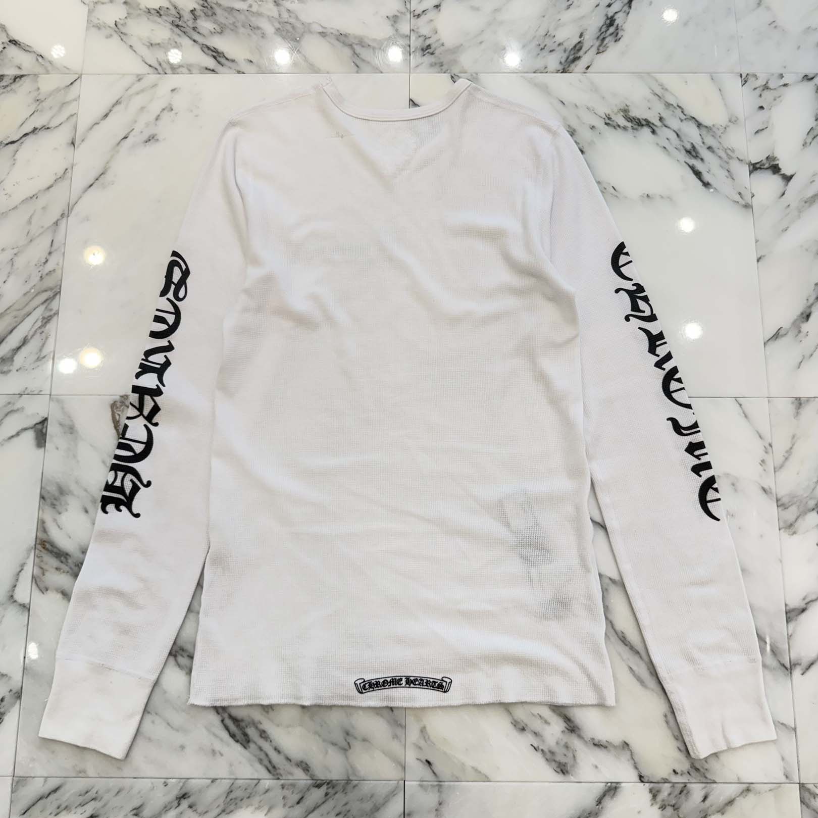 CHROME HEARTS 2025SS Scroll Label Arm Logo Print Thermal Long