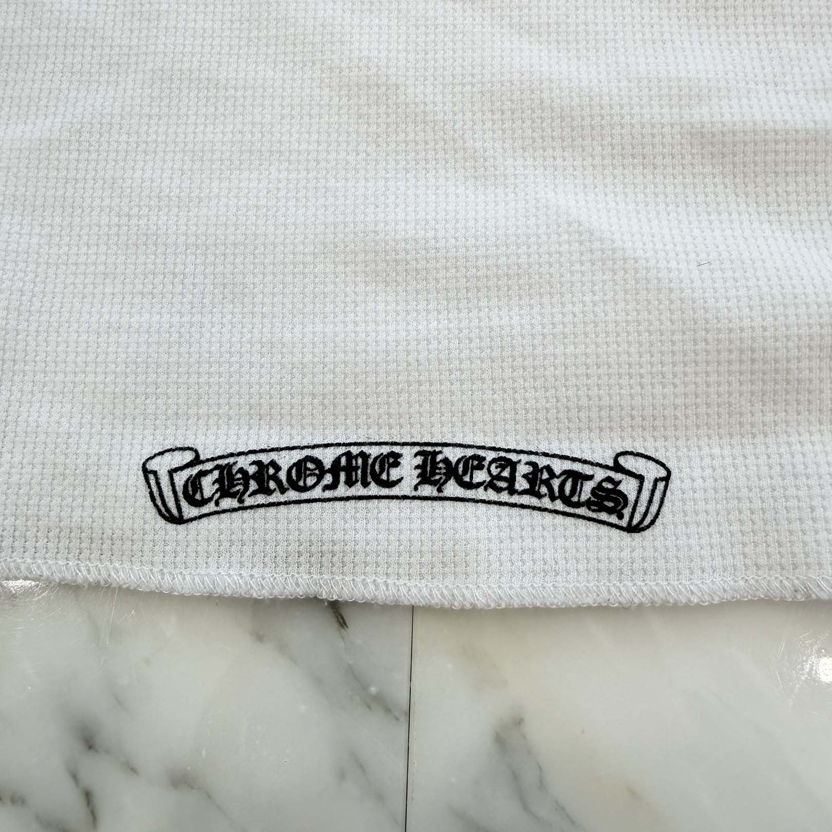 CHROME HEARTS 2025SS Scroll Label Arm Logo Print Thermal Long Sleeve Tee Size L クロムハーツ スクロールラベル アームロゴプリント  サーマル ロングスリーブ Tシャツ サイズL