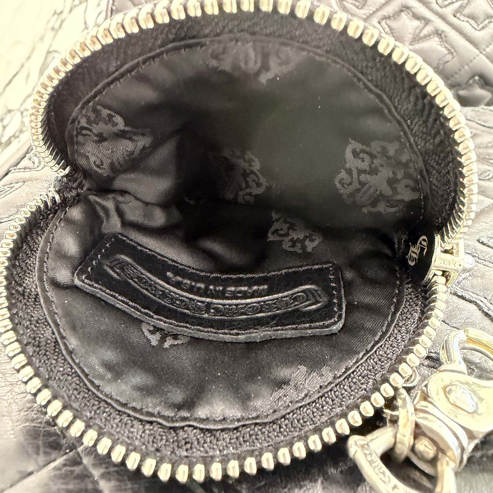 CHROME HEARTS 1 CLIP Paper Chain CH Plus Leather Patch Coin Case クロムハーツ 1クリップ ペーパーチェーン CHプラス レザーパッチ コインケース