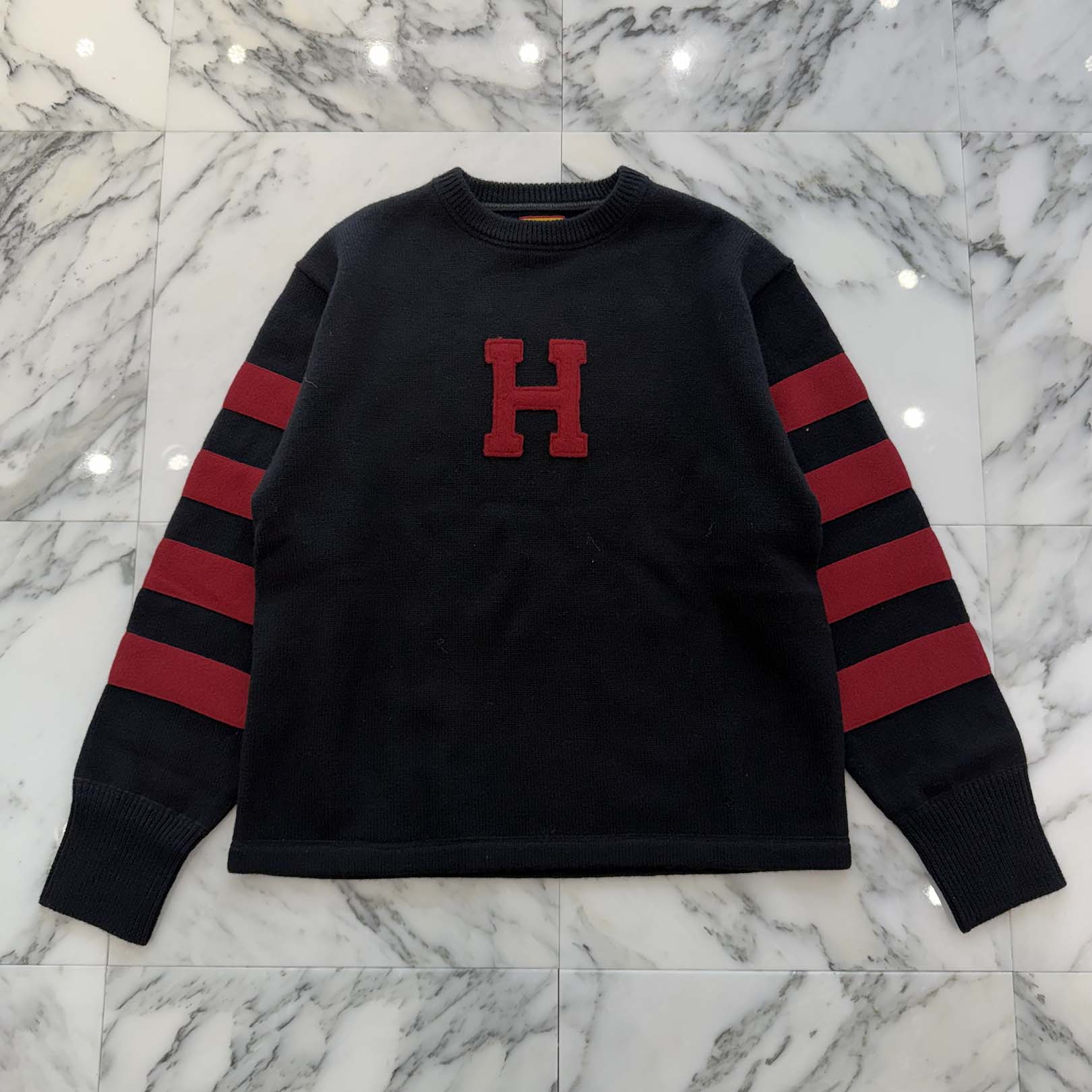 HUMAN MADE 2025AW Sports Knit Wool Sweater HM30CS032 Size L ヒューマンメイド スポーツニット ウール セーター サイズL