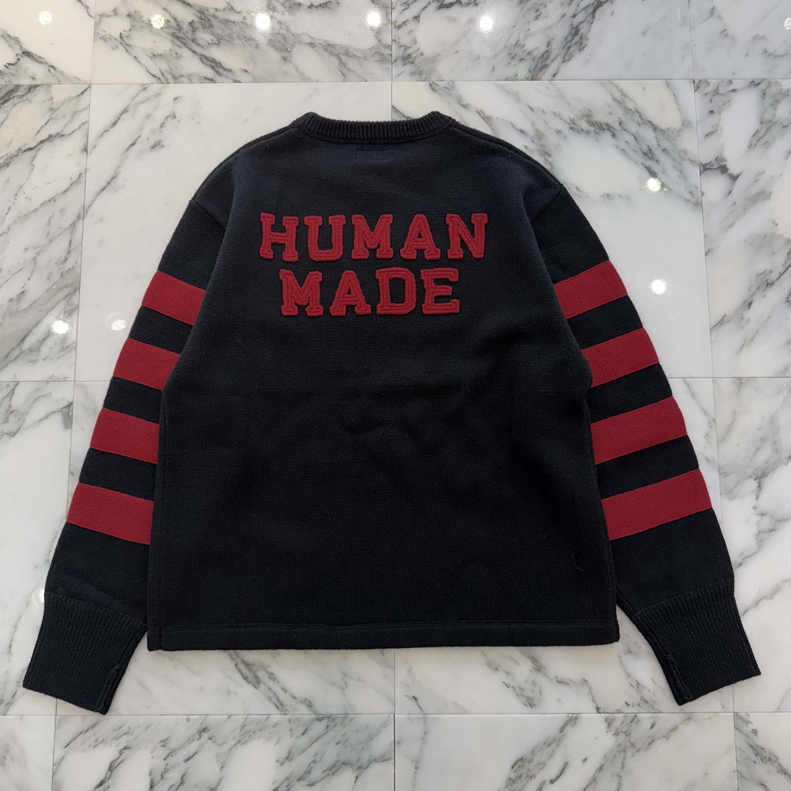HUMAN MADE 2025AW Sports Knit Wool Sweater HM30CS032 Size L ヒューマンメイド スポーツニット ウール セーター サイズL