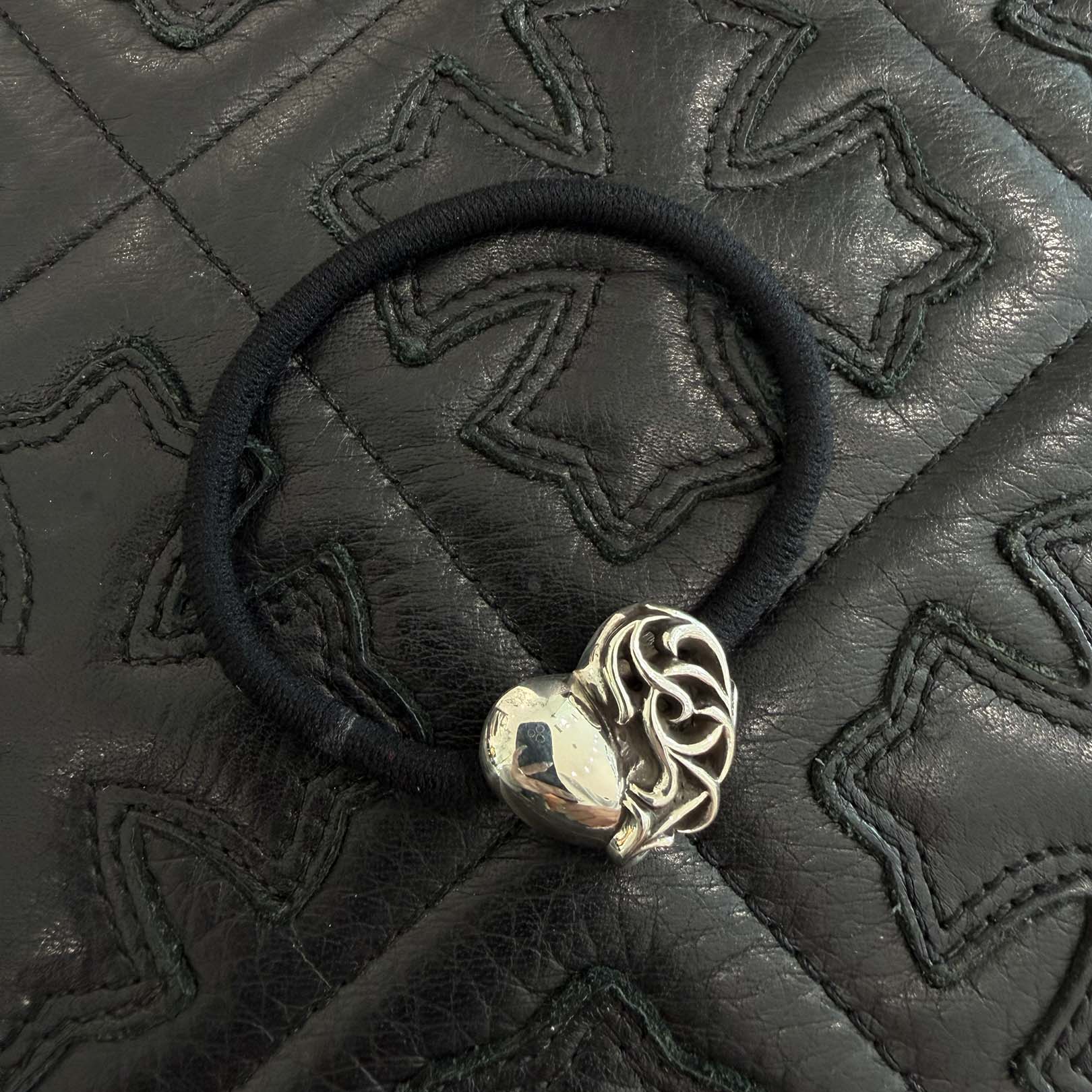 CHROME HEARTS VINY HEART HAIR BAND クロムハーツ ヴィニーハート