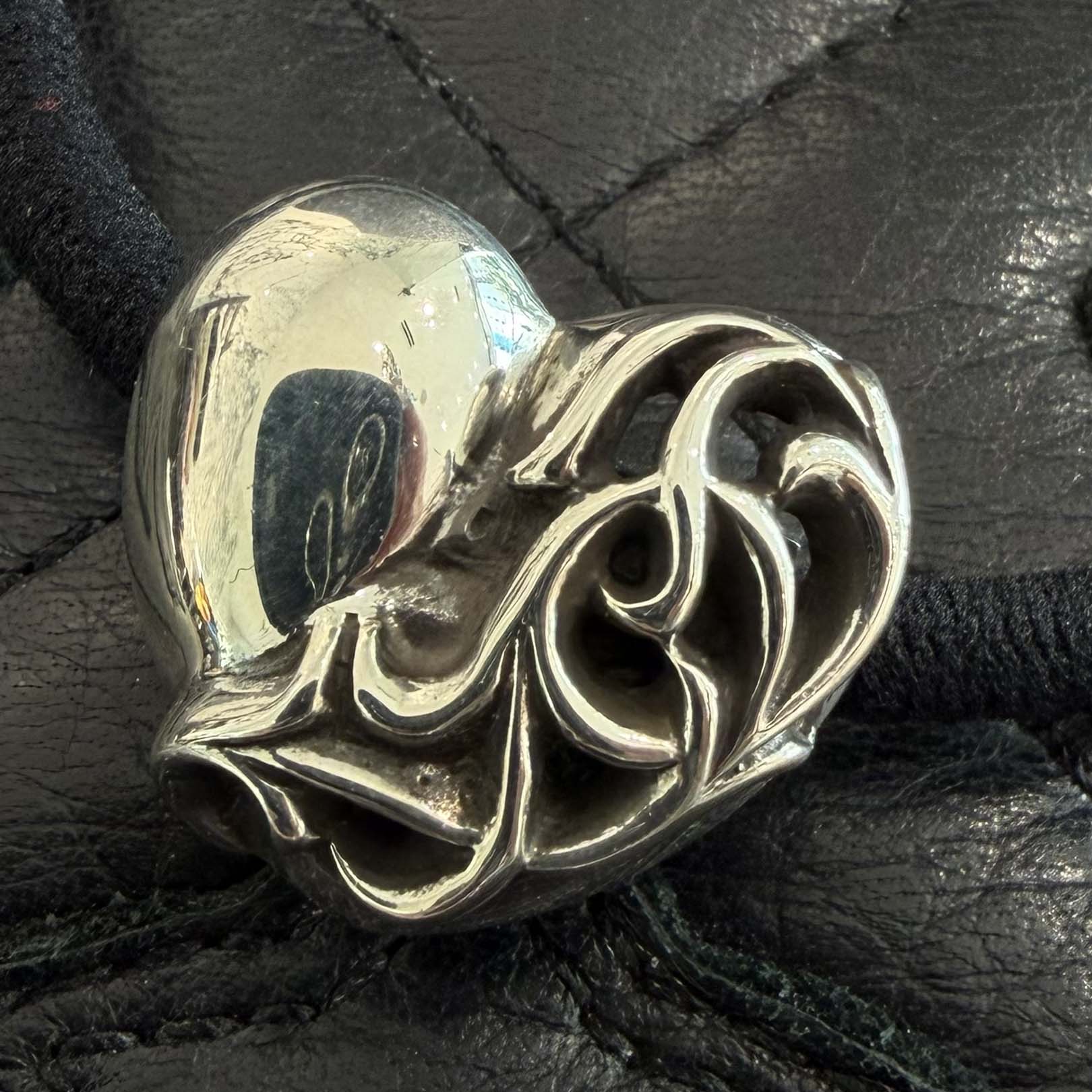 CHROME HEARTS VINY HEART HAIR BAND クロムハーツ ヴィニーハート