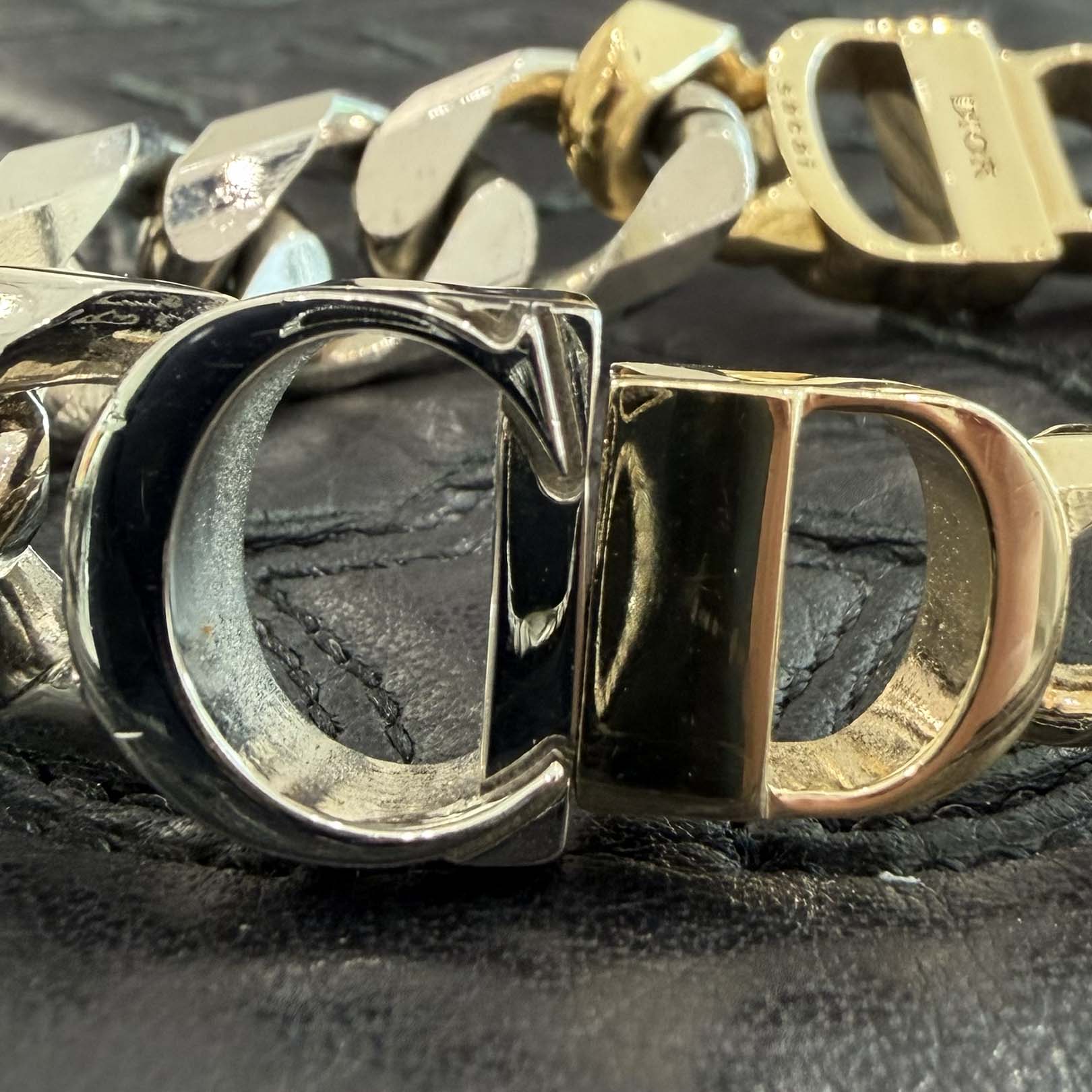 DIOR × sacai 2022SS CD ICON Pearl Chain Bracelet B1440HOMMT_D341