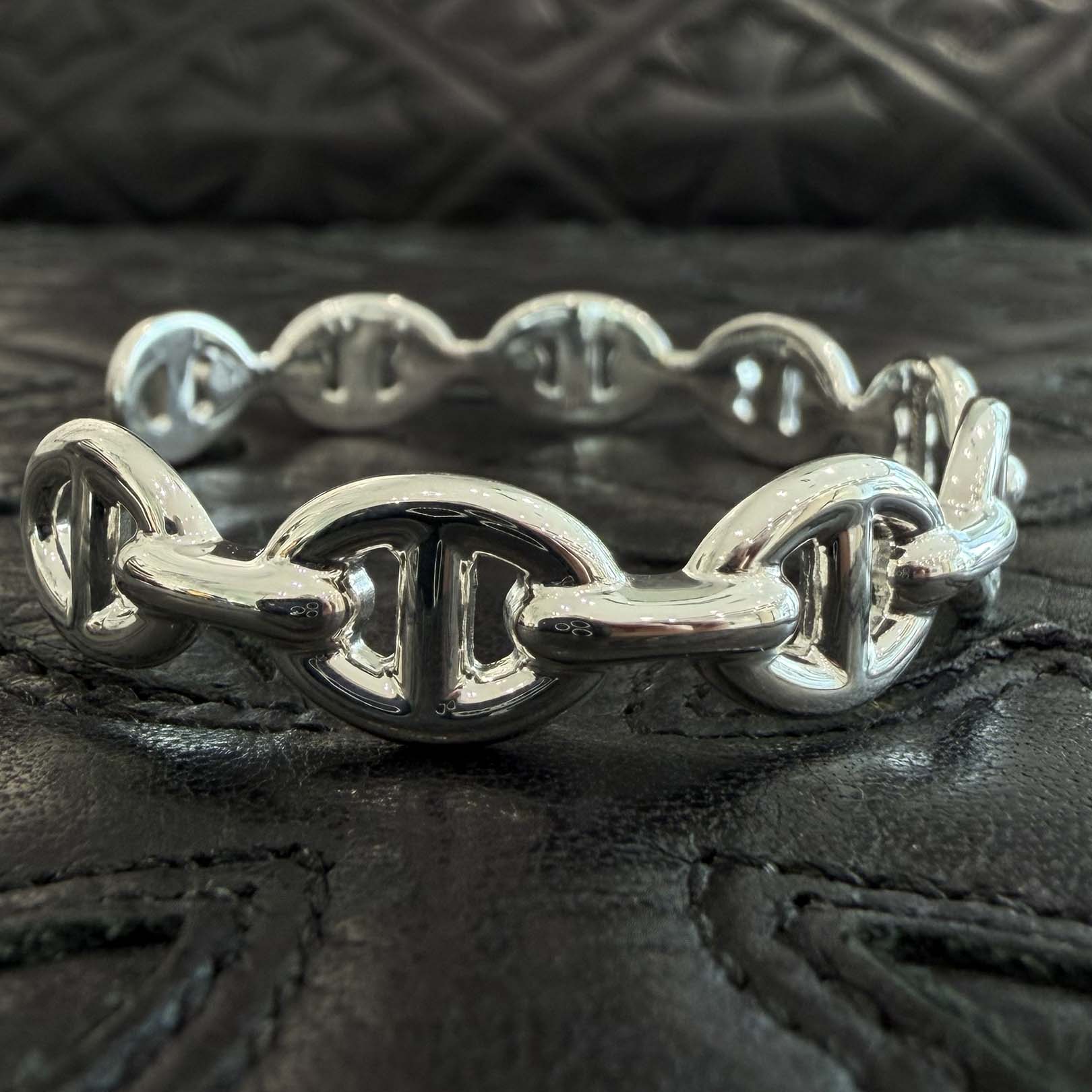 HERMES Chaine d’Ancre Enchainee MM Bangle Size SH エルメス シェーヌダンクル アンシェネ MM バングル サイズSH