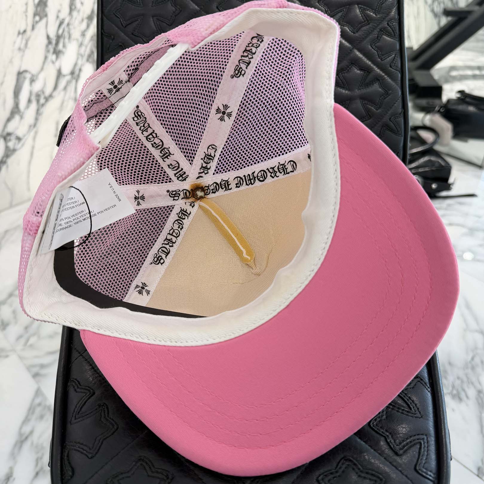 CHROME HEARTS Pink Horseshoe Trucker Cap Size ONE SIZE (53-60) クロムハーツ ピンクホースシュー トラッカーキャップ ONE SIZE (53-60)