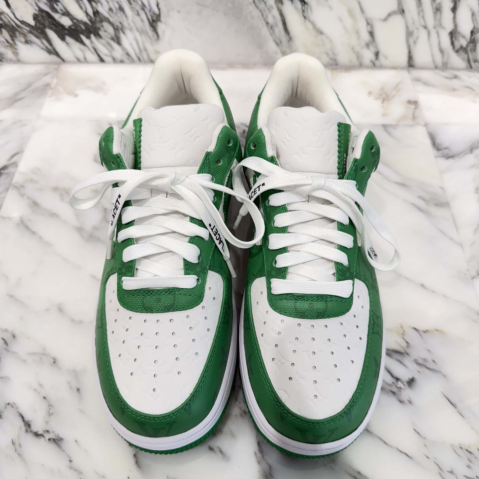 LOUIS VUITTON × NIKE 2022SS Air Force 1 Low Sneaker by Virgil Abloh 1A9V9U Size US7 1/2 (25.5cm) ルイヴィトン × ナイキ エア フォース 1 ロー スニーカー ヴァージル・アブロー モデル US7 1/2 (25.5cm)