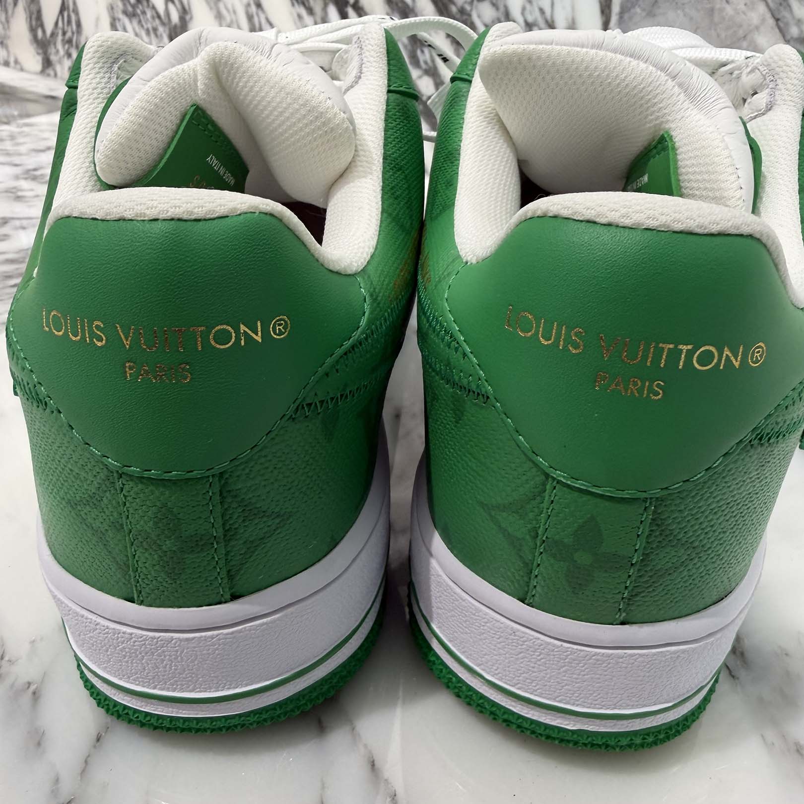 LOUIS VUITTON × NIKE 2022SS Air Force 1 Low Sneaker by Virgil Abloh 1A9V9U Size US7 1/2 (25.5cm) ルイヴィトン × ナイキ エア フォース 1 ロー スニーカー ヴァージル・アブロー モデル US7 1/2 (25.5cm)