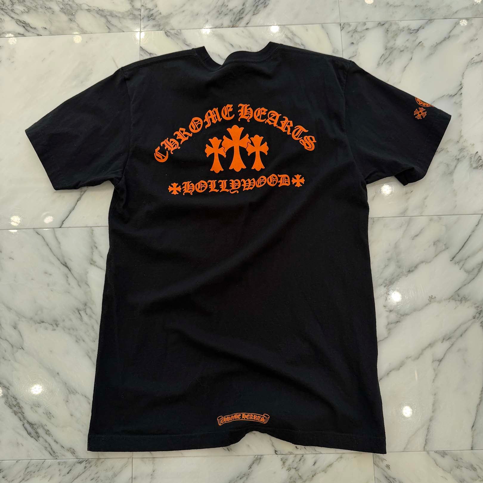 CHROME HEARTS King Taco 3 Cemetery Cross Print Short Sleeve Tee Size L クロムハーツ キングタコ 3 セメタリークロス プリント ショートスリーブ Tシャツ サイズL