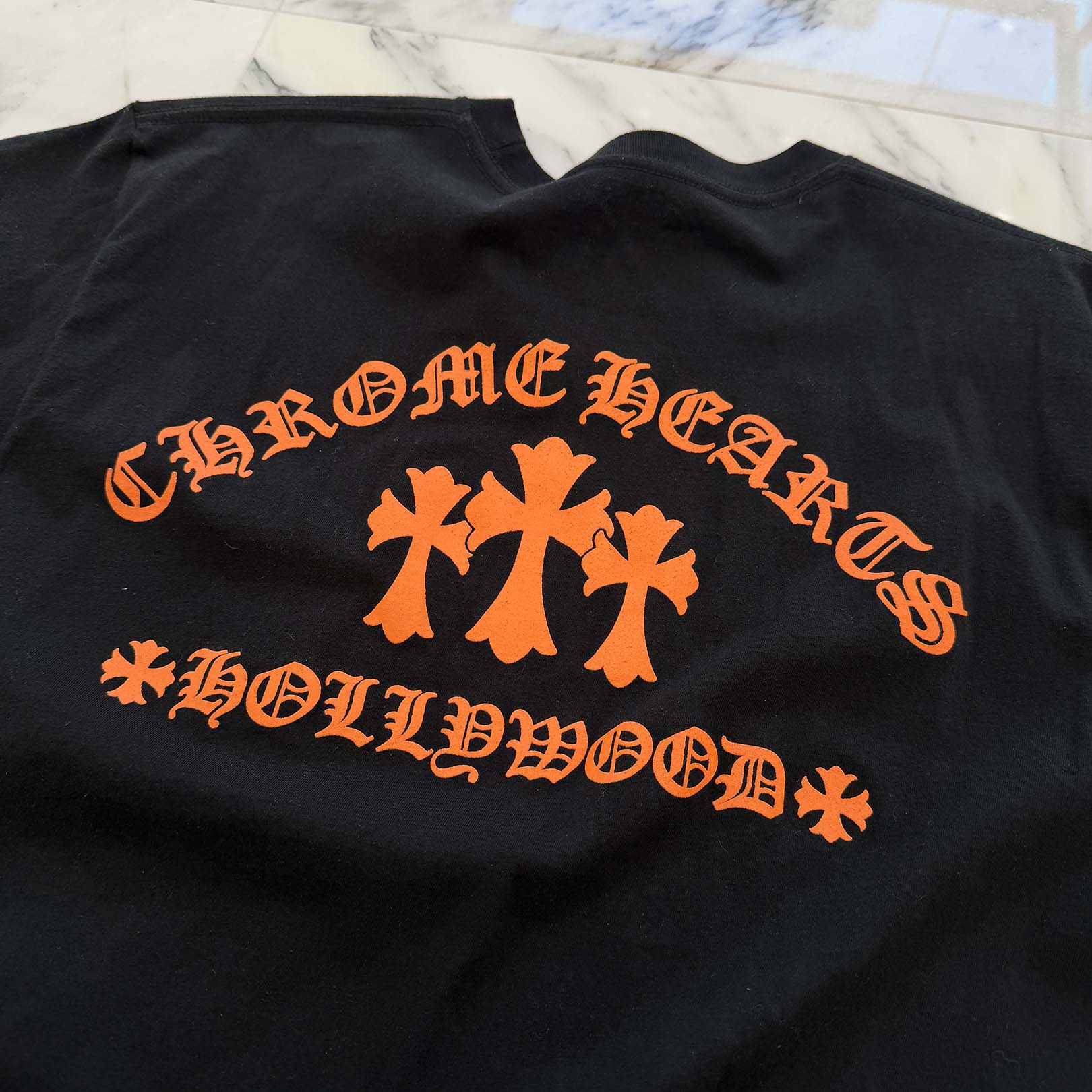 CHROME HEARTS King Taco 3 Cemetery Cross Print Short Sleeve Tee Size L クロムハーツ キングタコ 3 セメタリークロス プリント ショートスリーブ Tシャツ サイズL