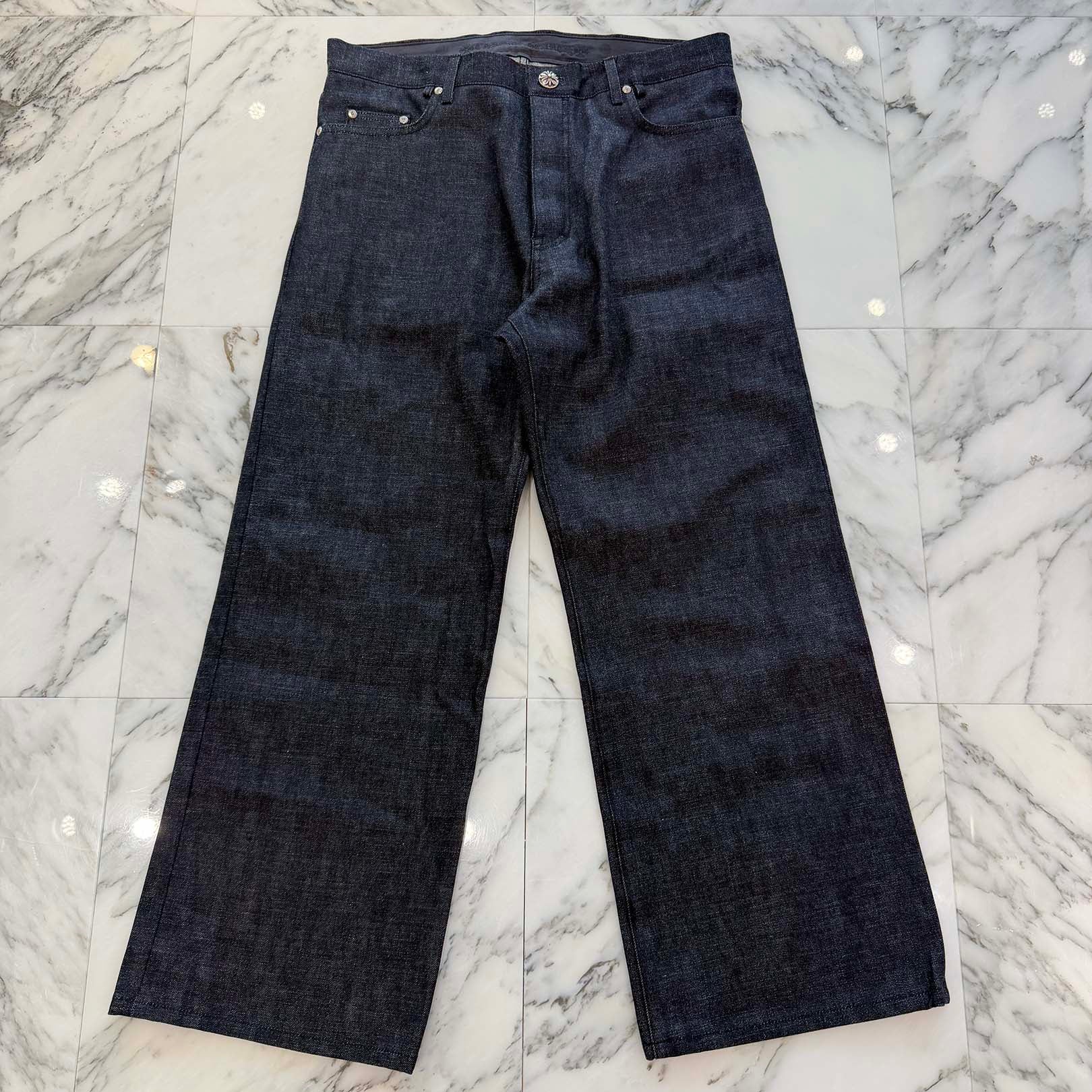 CHROME HEARTS KS FIT Cross Ball Button Denim Pants Size 34 クロム