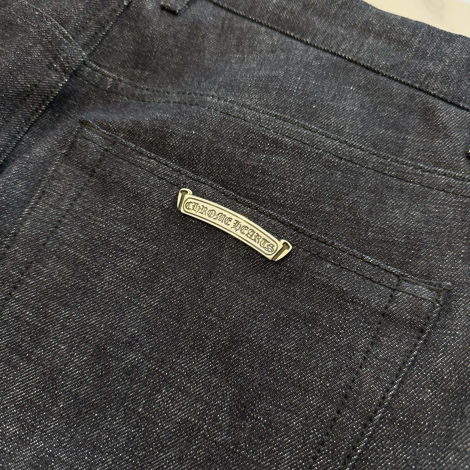 CHROME HEARTS KS FIT Cross Ball Button Denim Pants Size 34 クロム
