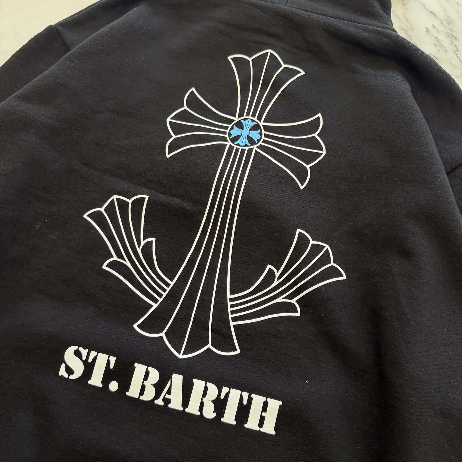 CHROME HEARTS St. Barth Limited CH Plus Pullover Hoodie Size L クロムハーツ セントバース 限定 CHプラス プルオーバーフーディ サイズL