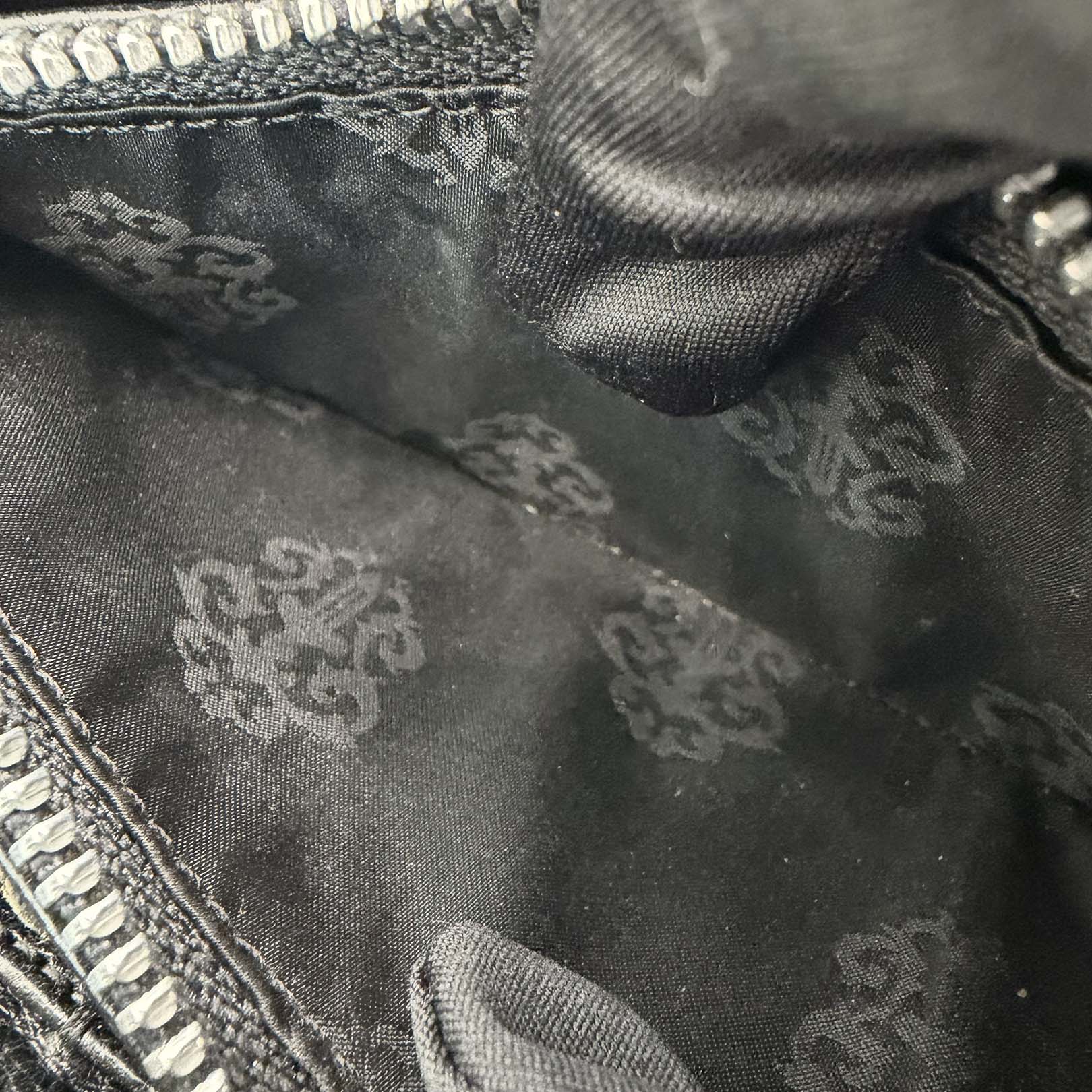 CHROME HEARTS Cemetery Cross Leather Patch Quilting Leather Wallet クロムハーツ セメタリークロス レザーパッチ キルティングレザー ウォレット