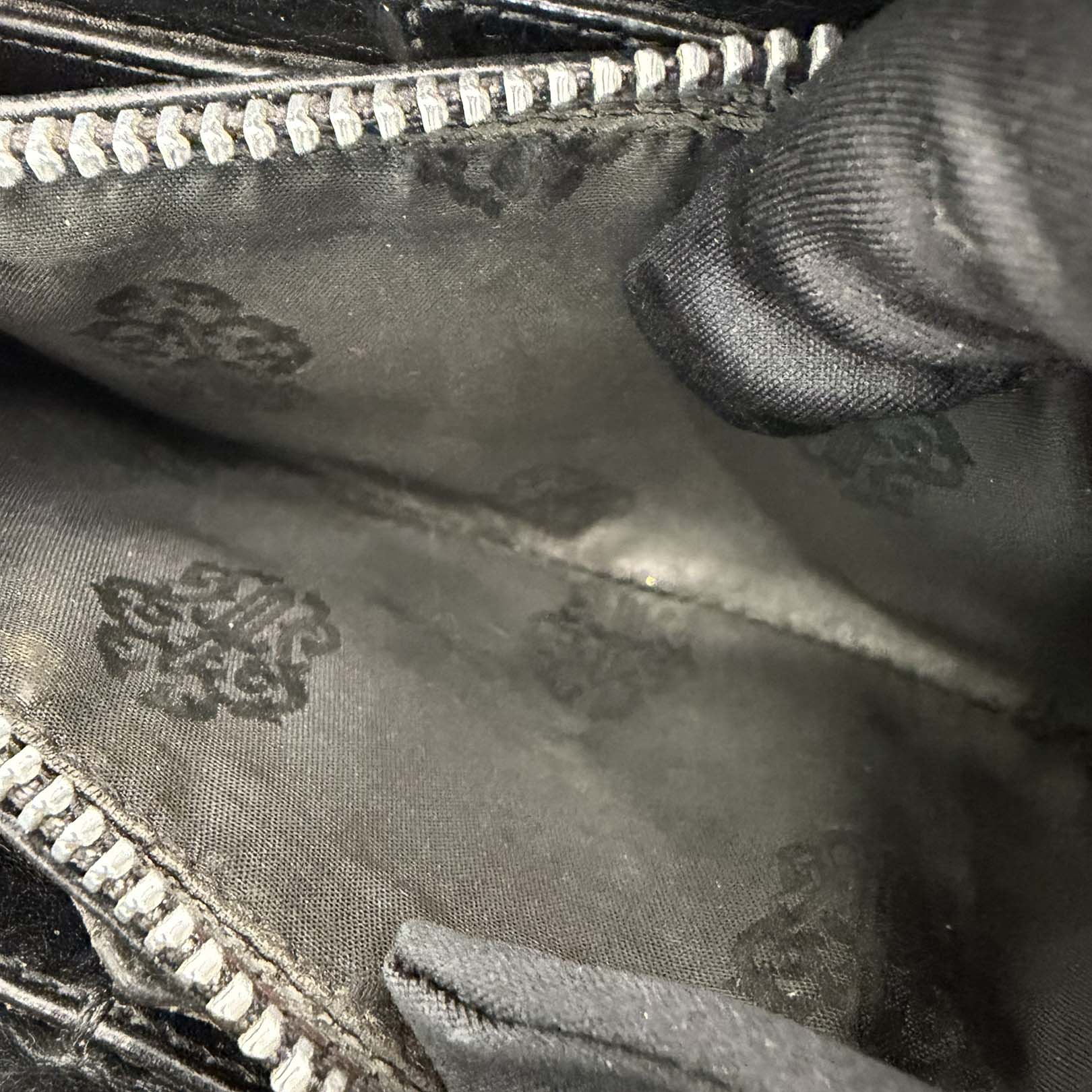 CHROME HEARTS 3 Cemetery Leather Cross Patch REC F Zip Wallet クロムハーツ 3 セメタリー レザークロスパッチ レック F ジップ ウォレット