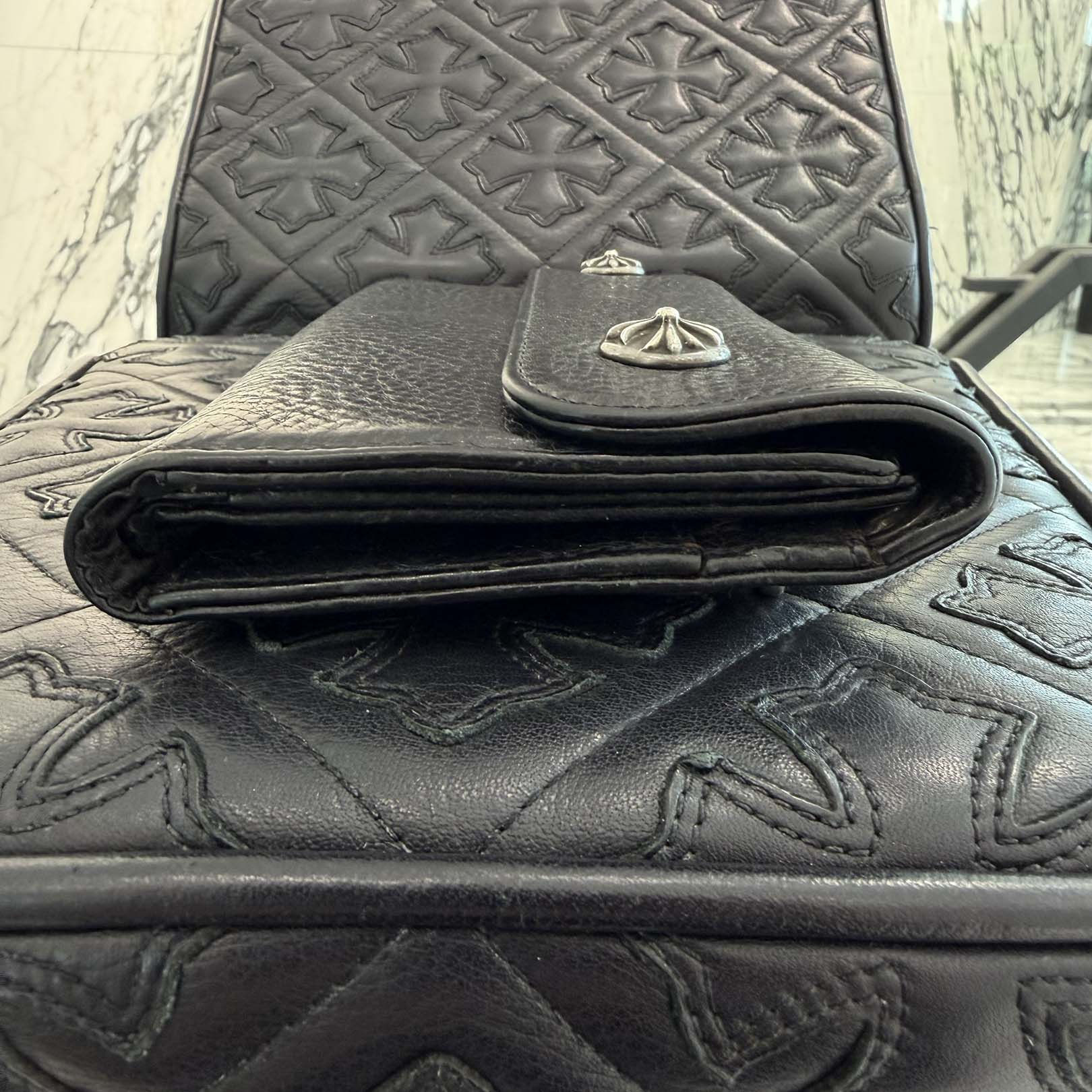CHROME HEARTS Wave Cross Ball Wallet クロムハーツ ウェーブクロスボール ウォレット