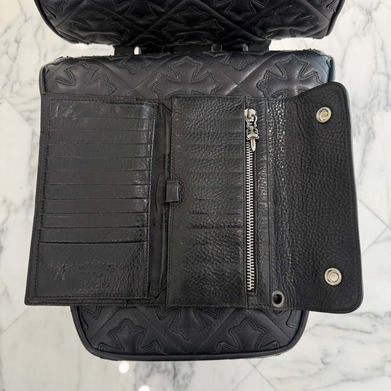 CHROME HEARTS Wave Cross Ball Wallet クロムハーツ ウェーブクロスボール ウォレット