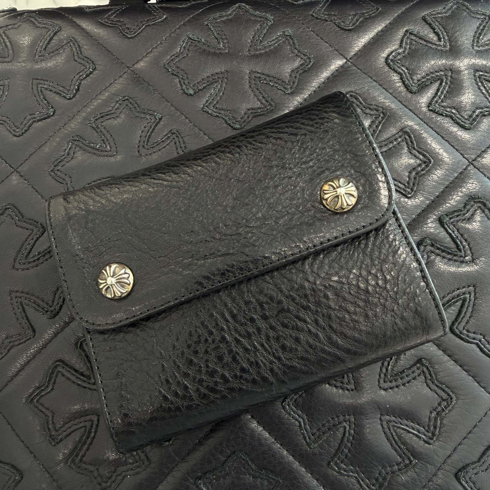 CHROME HEARTS Wave Mini Cross Ball Wallet クロムハーツ ウェーブ ミニ クロスボール ウォレット
