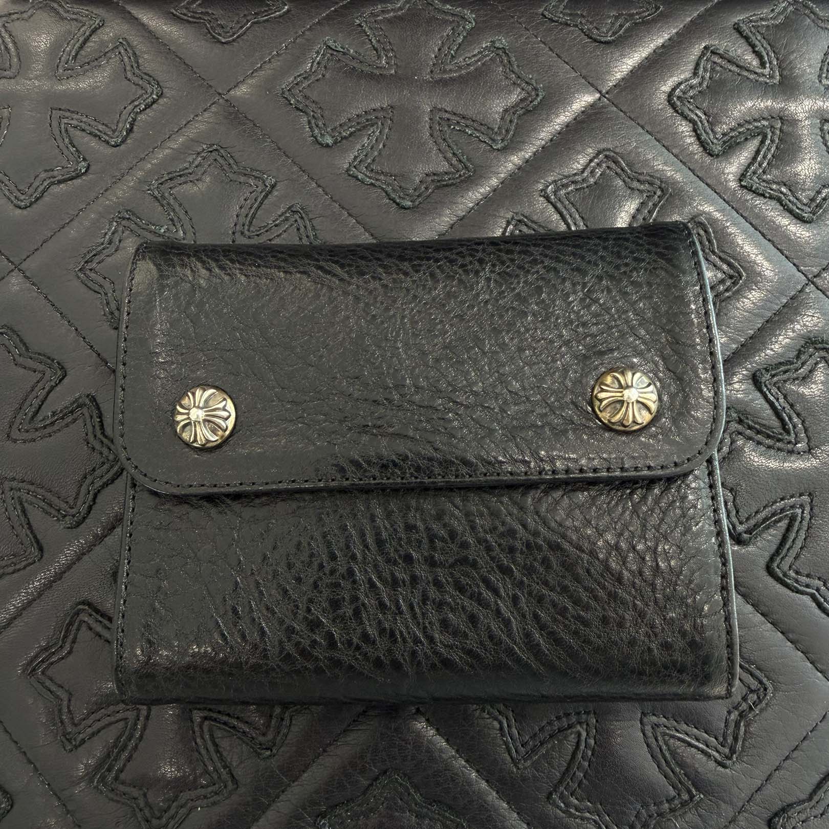 CHROME HEARTS Wave Mini Cross Ball Wallet クロムハーツ ウェーブ ミニ クロスボール ウォレット