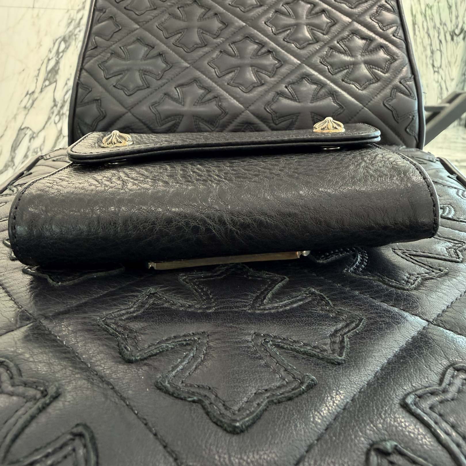 CHROME HEARTS Wave Mini Cross Ball Wallet クロムハーツ ウェーブ ミニ クロスボール ウォレット