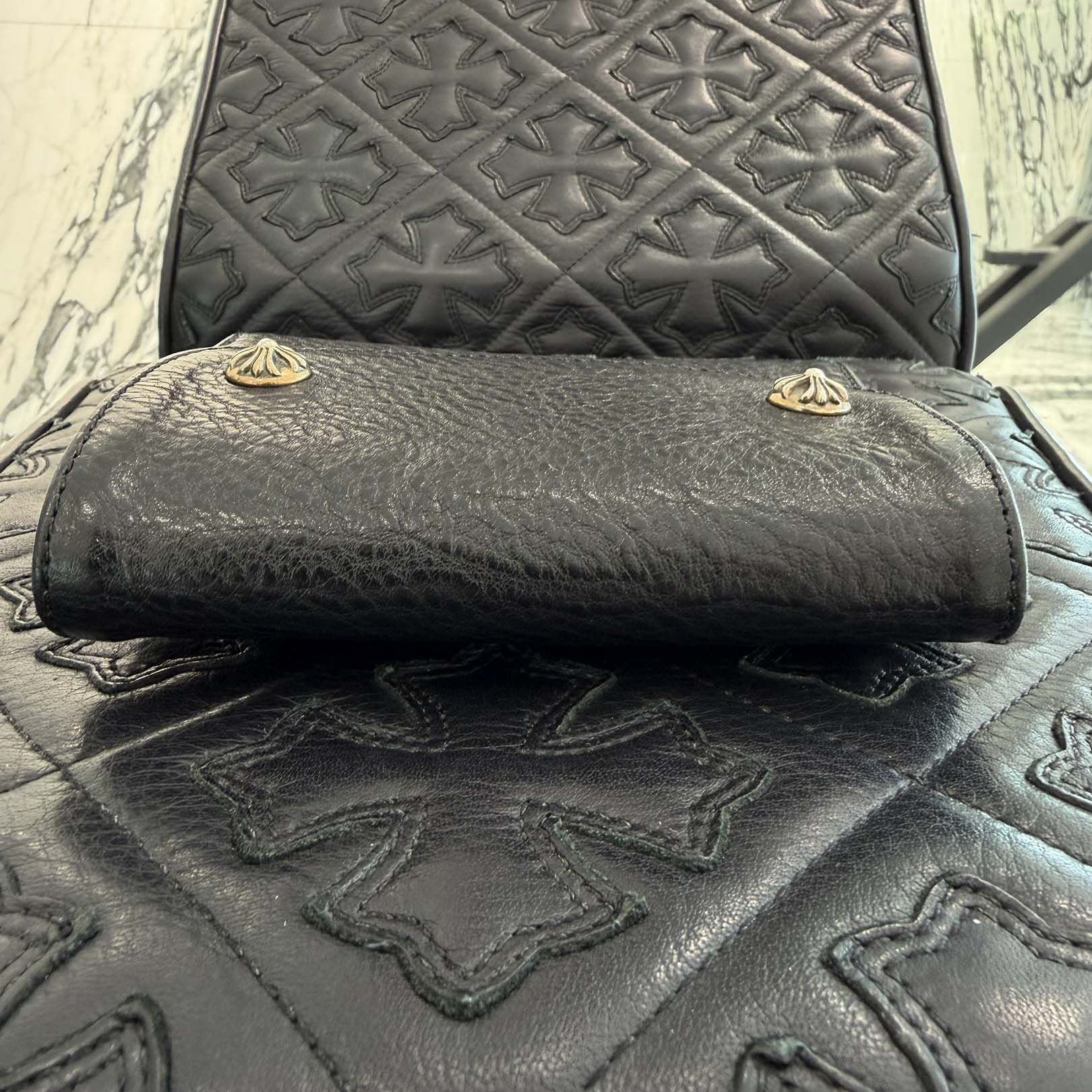 CHROME HEARTS Wave Mini Cross Ball Wallet クロムハーツ ウェーブ ミニ クロスボール ウォレット