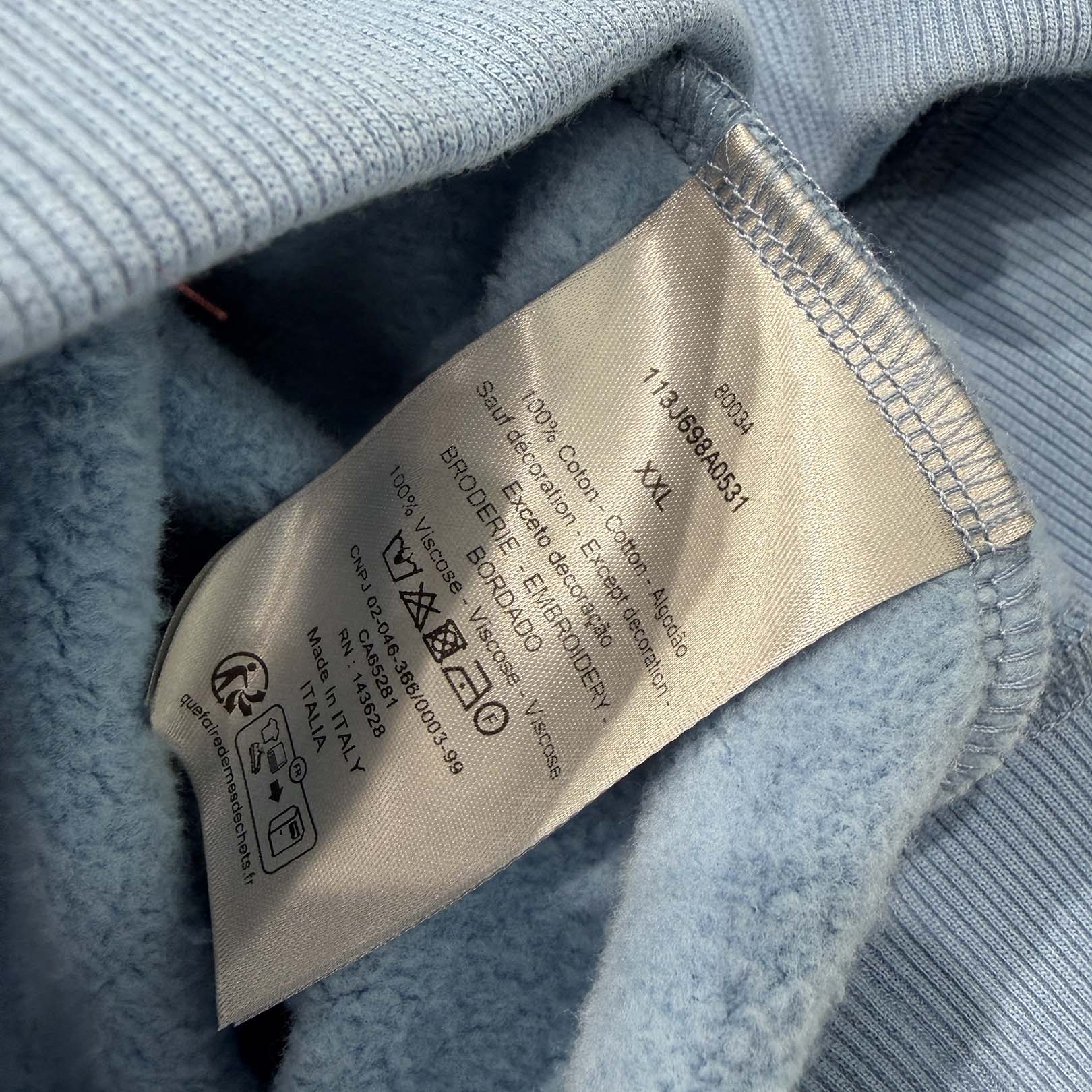 DIOR 2024AW CD Icon Embroidery Pullover Hoodie 113J398A0531 Size XXL ディオール CDアイコン刺繍 プルオーバーフーディー サイズXXL
