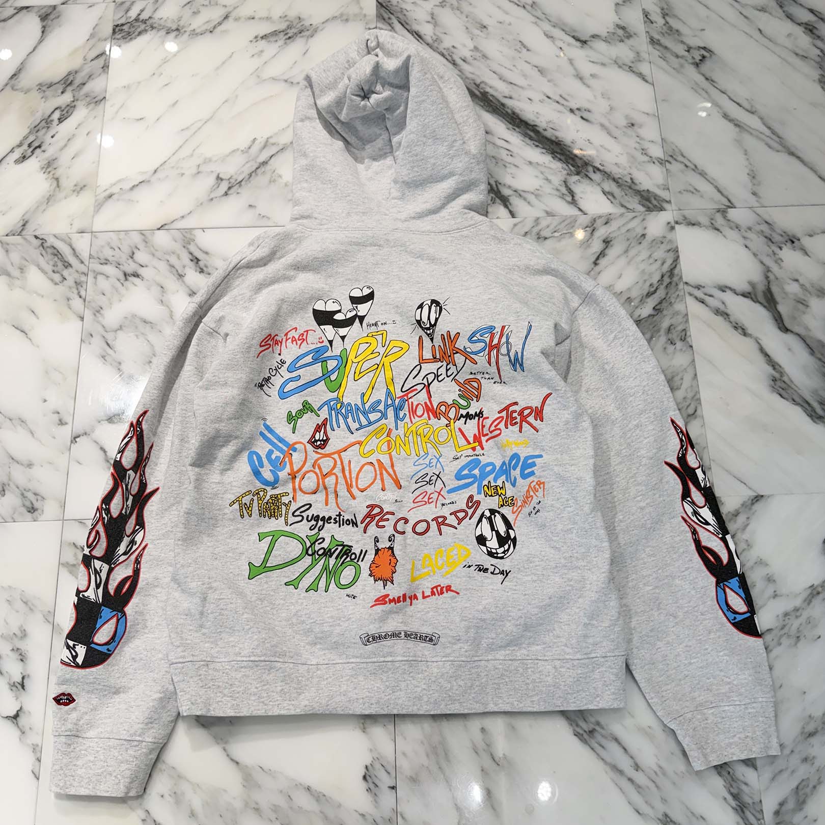 CHROME HEARTS × MATTY BOY 2021SS PPO STAY FAST Pullover Hoodie Size XL クロムハーツ × マッティボーイ PPO スティファスト プルオーバーフーディ サイズXL
