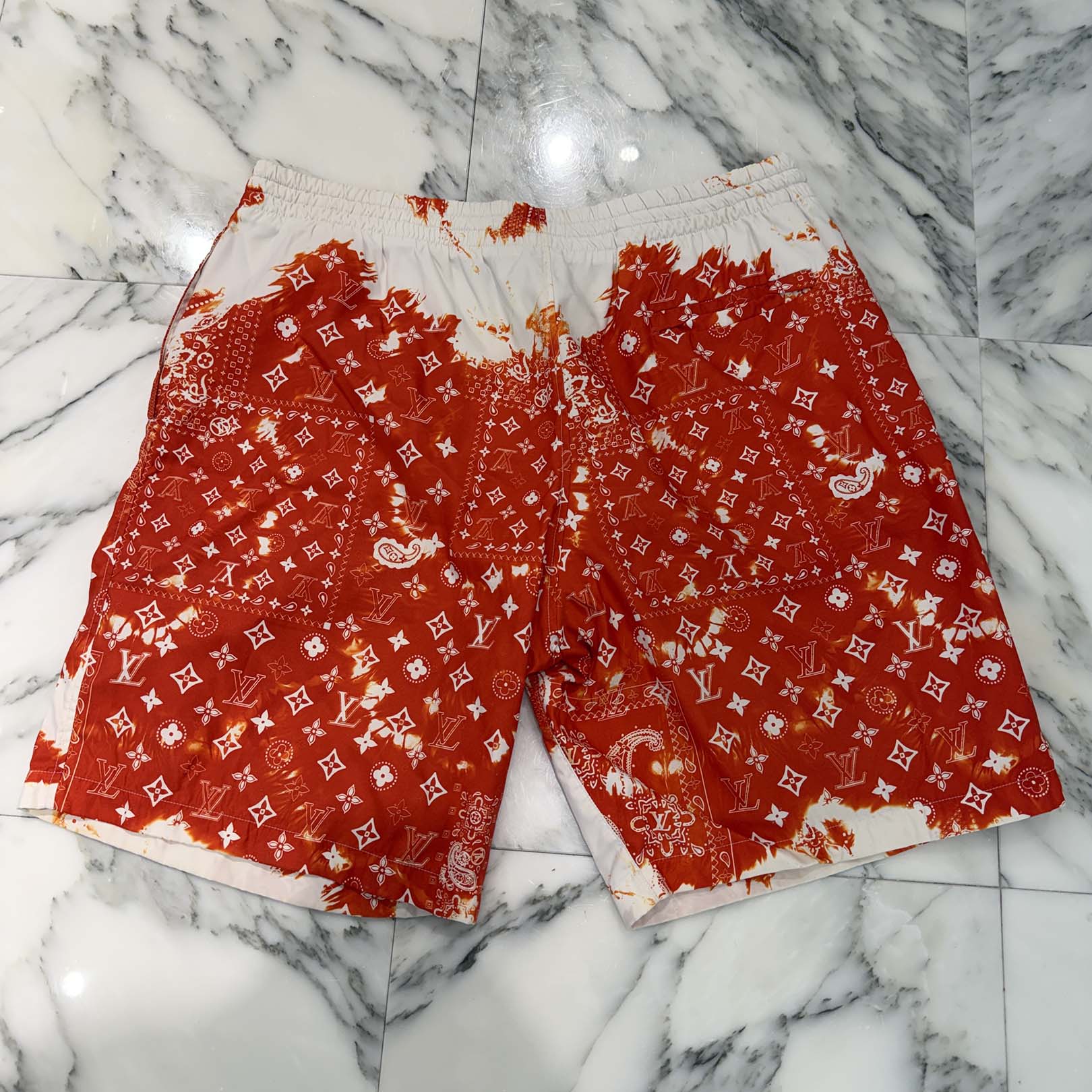 LOUIS VUITTON 2022AW Bandana Board Swim Shorts HNW11X Size XL ルイヴィトン バンダナボード スイムショーツ サイズXL