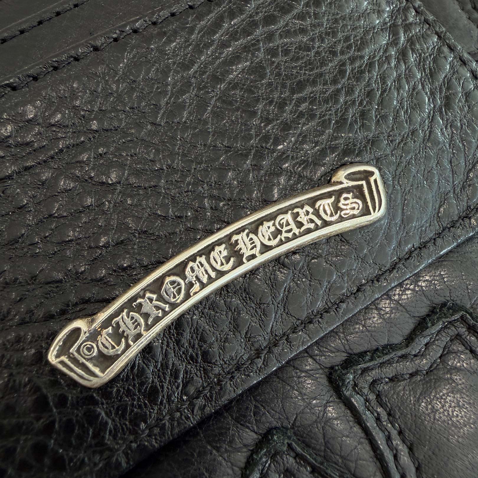 CHROME HEARTS Scroll Double Side Leather Card Case クロムハーツ スクロール ダブルサイド レザーカードケース
