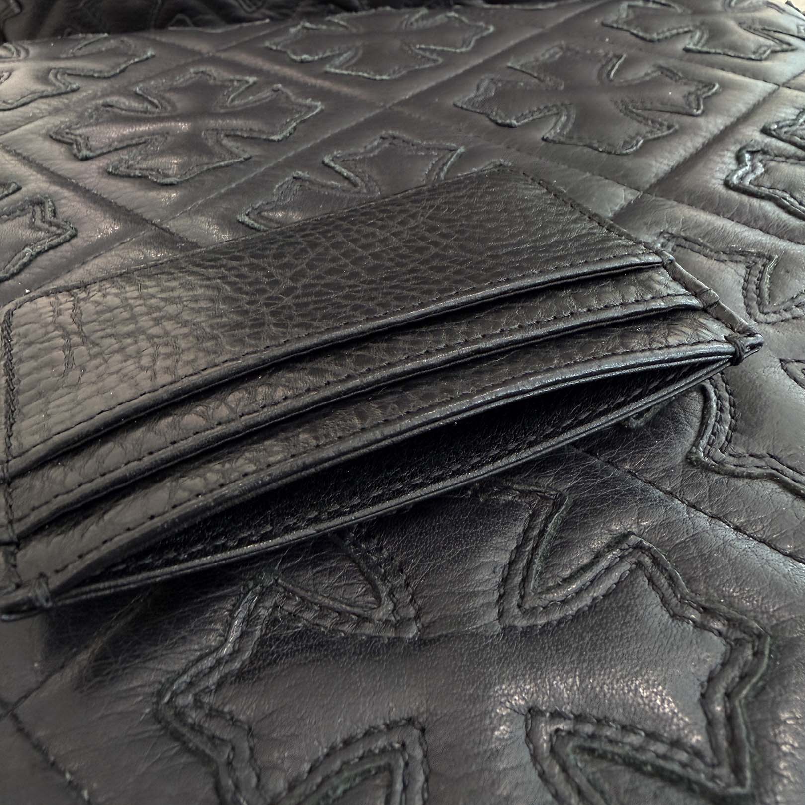 CHROME HEARTS Scroll Double Side Leather Card Case クロムハーツ スクロール ダブルサイド レザーカードケース