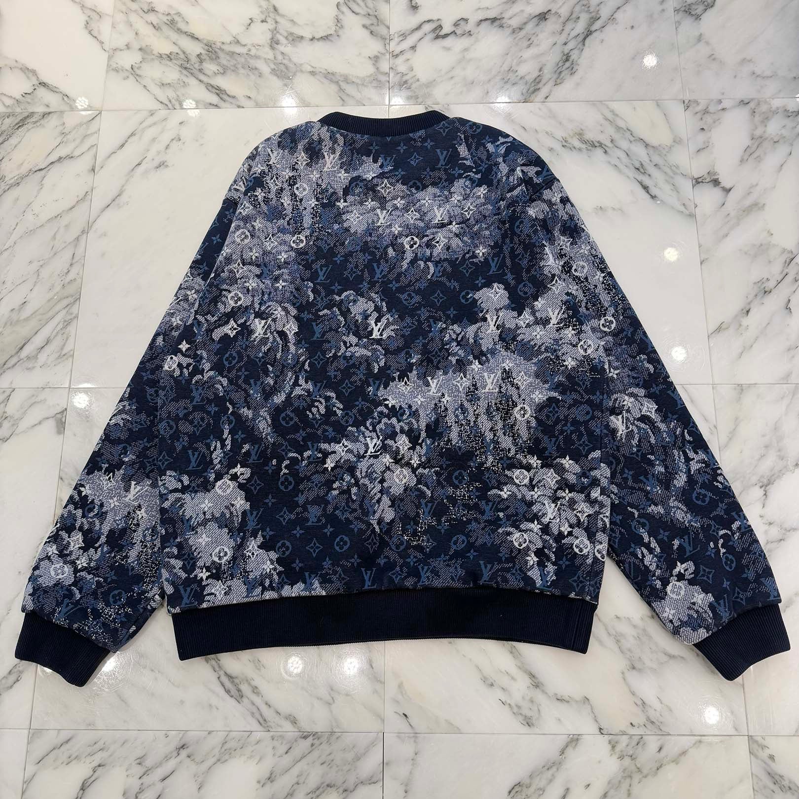 LOUIS VUITTON 2021SS Tapestry Monogram Sweatshirt HKY09WZME Size L ルイヴィトン タペストリーモノグラムスウェット サイズL