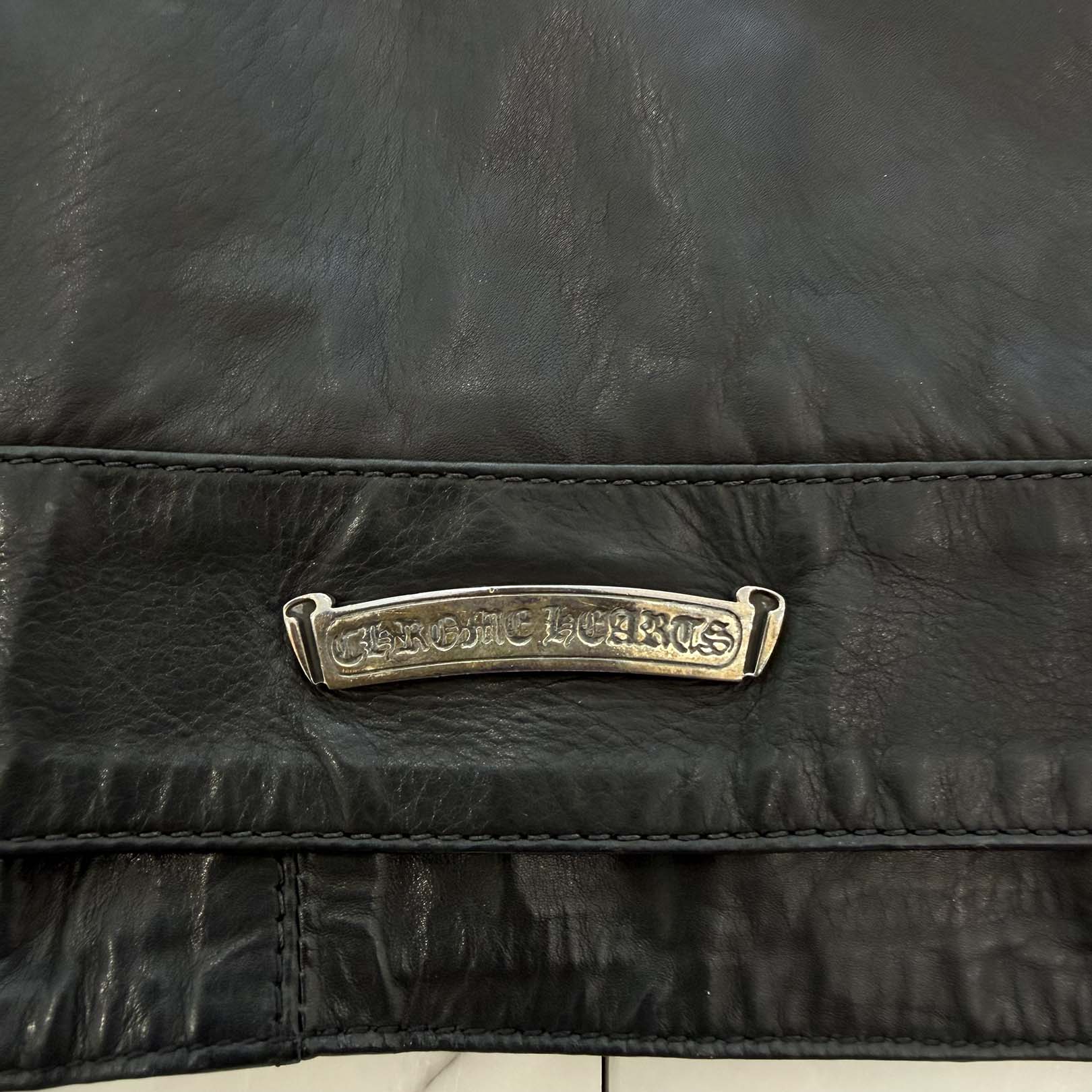 CHROME HEARTS Dagger Zip Riders Leather Jacket Size S クロムハーツ ダガージップライダースレザージャケット サイズS