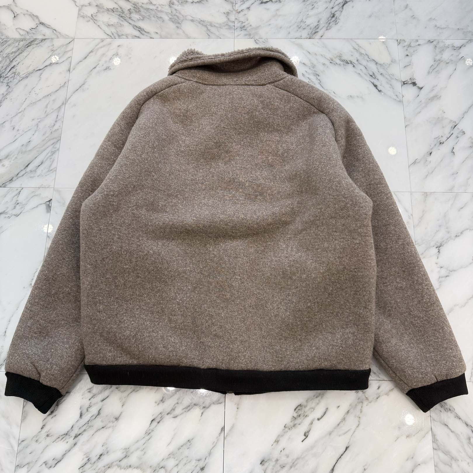 MIU MIU 2025AW Fleece Zip Up Blouson Jacket ML1369_17I1_F0065_S_OOO Size 44 ミュウミュウ フリース ジップアップ ブルゾンジャケット サイズ44