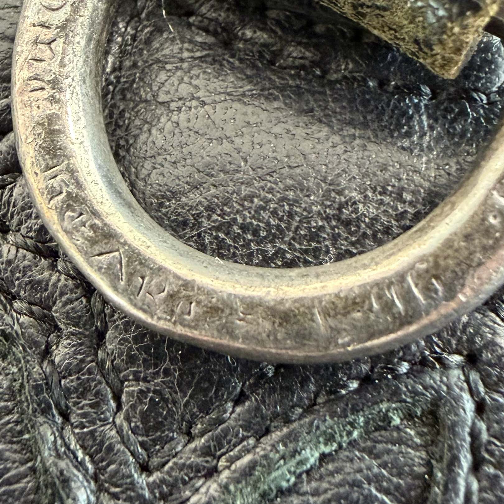 CHROME HEARTS Cross Ball Button Leather Belt Loop クロムハーツ クロスボールボタン レザー ベルトループ