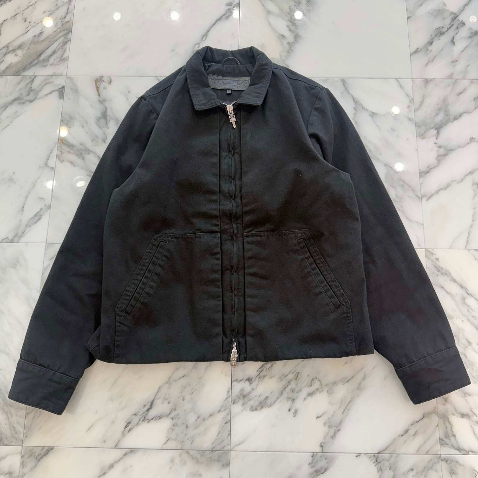 CHROME HEARTS Street Meat Dagger Zip Canvas Work Jacket Size L