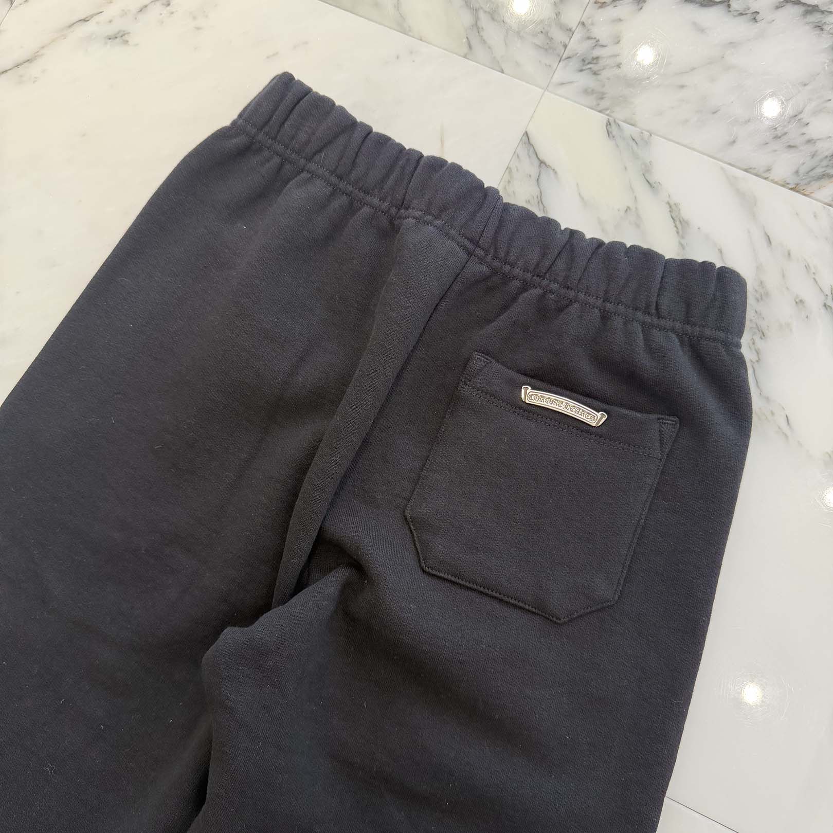 CHROME HEARTS Y NOT 3 Cemetery Cross Leather Patch Sweat Pants Size S クロムハーツ ワイノット 3セメタリークロス レザーパッチ スウェットパンツ サイズS