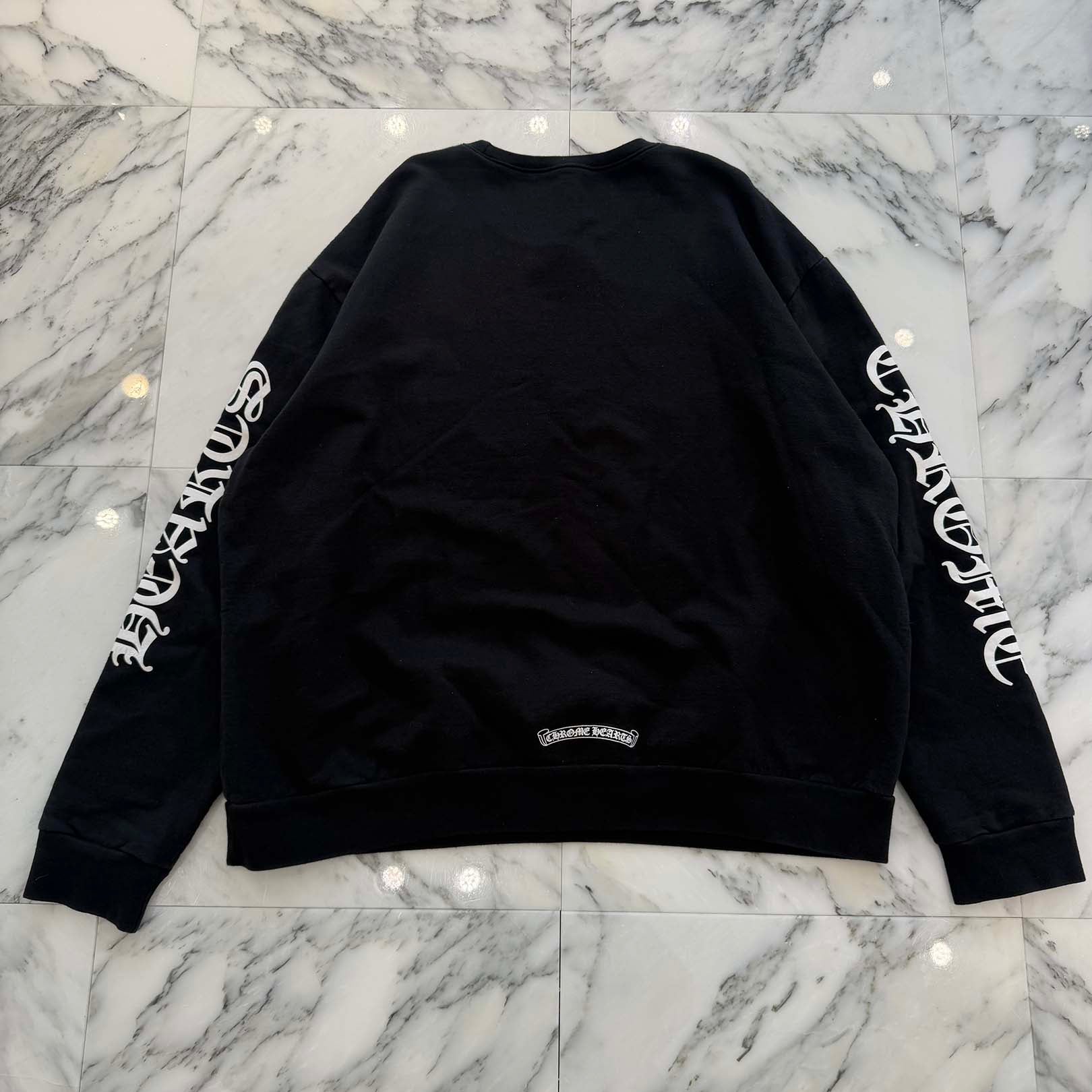 CHROME HEARTS Neck Logo Crewneck Sweatshirt Size L クロムハーツ ネックロゴクルーネックスウェットシャツ サイズL