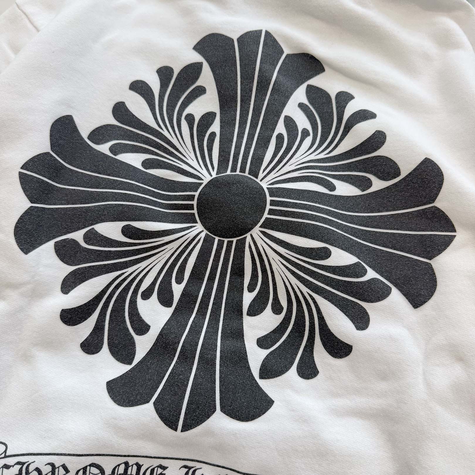 CHROME HEARTS CH Plus Floral Cross Zip Up Hoodie Size L クロムハーツ CHプラス フローラルクロス ジップアップフーディ サイズL