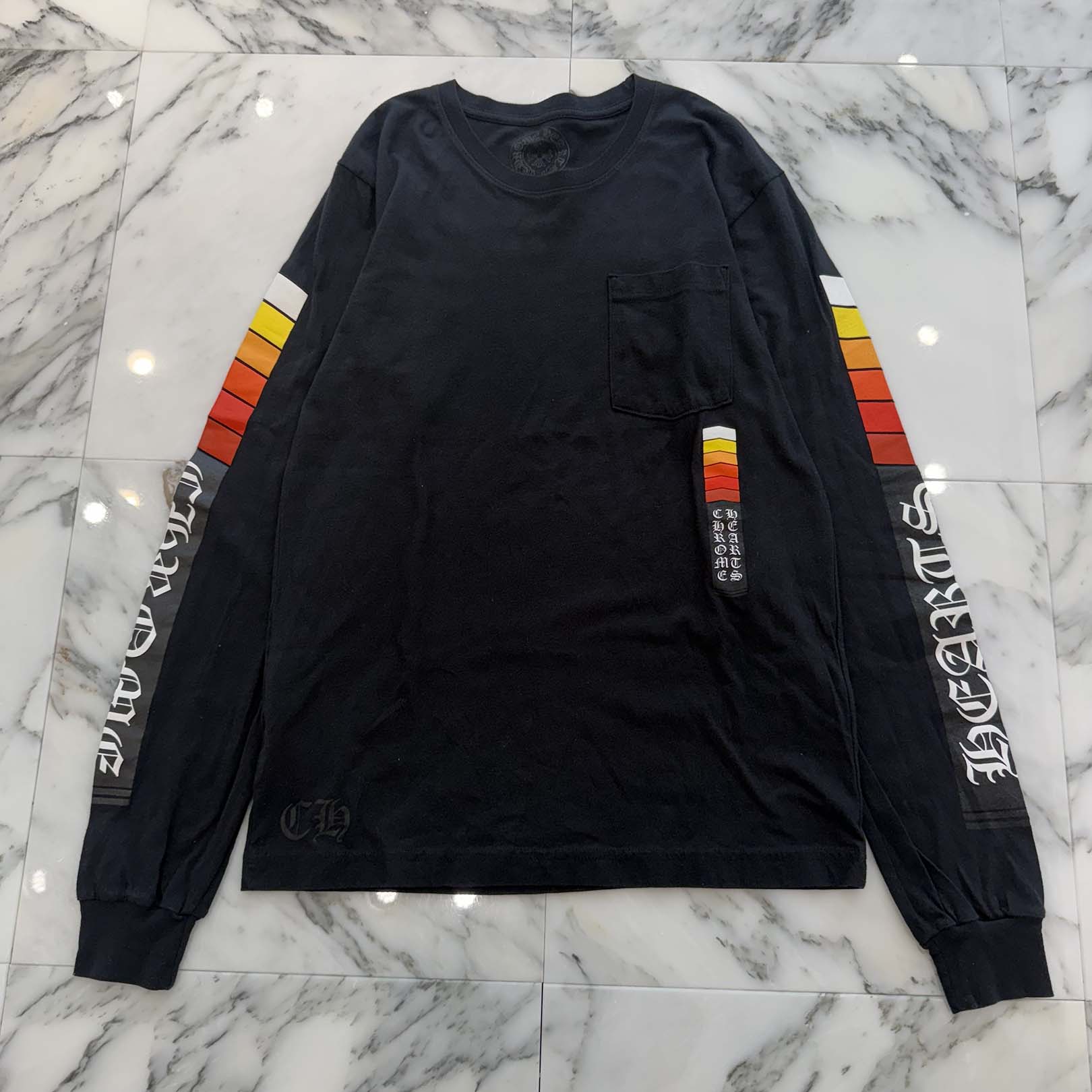 CHROME HEARTS Neon Bar Logo Long Sleeve Tee Size M クロムハーツ ネオンバー ロゴ ロングスリーブ Tシャツ サイズM