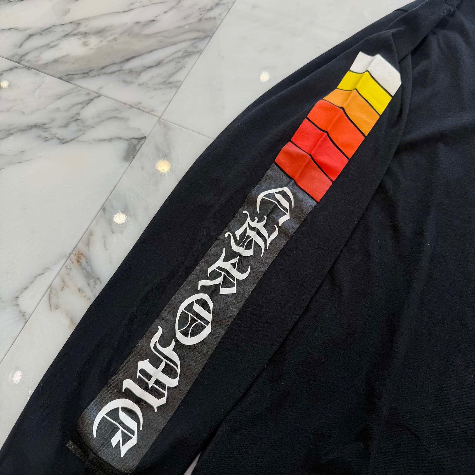 CHROME HEARTS Neon Bar Logo Long Sleeve Tee Size M クロムハーツ ネオンバー ロゴ ロングスリーブ Tシャツ サイズM