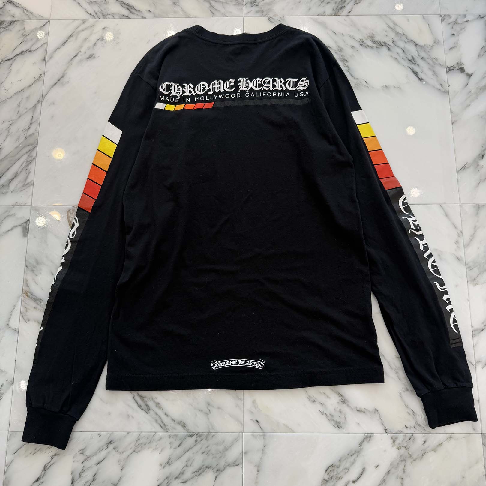 CHROME HEARTS Neon Bar Logo Long Sleeve Tee Size M クロムハーツ ネオンバー ロゴ ロングスリーブ Tシャツ サイズM