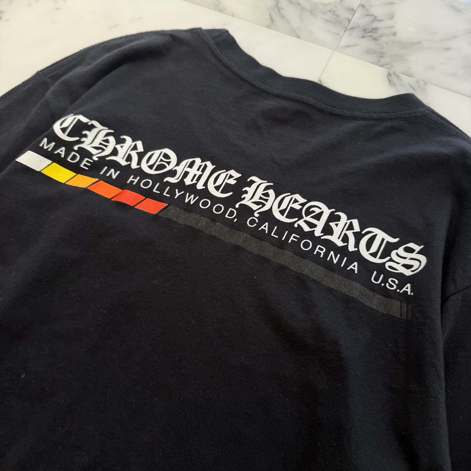 CHROME HEARTS Neon Bar Logo Long Sleeve Tee Size M クロムハーツ ネオンバー ロゴ ロングスリーブ Tシャツ サイズM