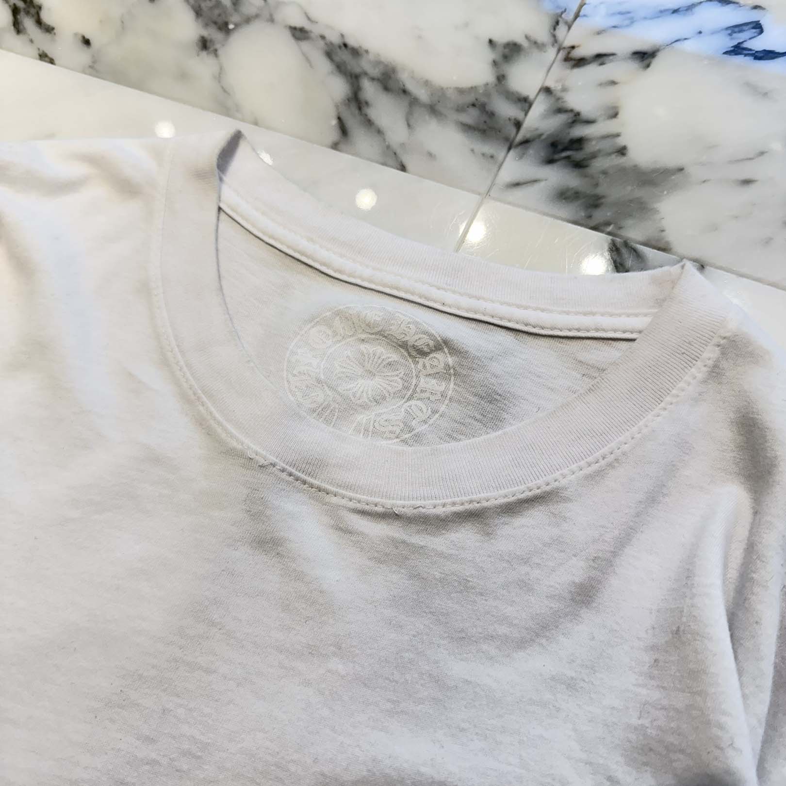 CHROME HEARTS Floral Cross Horseshoe Long Sleeve Tee Size M クロムハーツ フローラルクロス ホースシュー ロングスリーブTシャツ サイズM