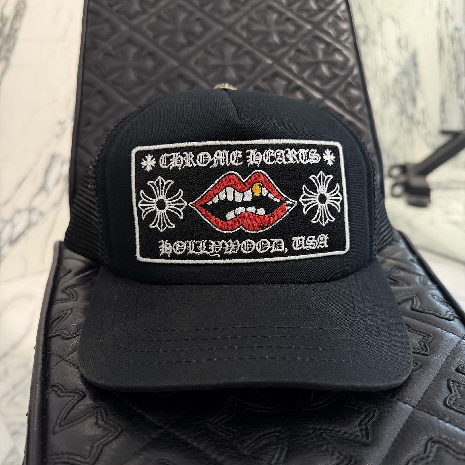 CHROME HEARTS × MATTY BOY Chomper Trucker Mesh Cap Size ONE SIZE (53-60) クロムハーツ × マッティボーイ チョンパートラッカーメッシュキャップ サイズONE SIZE (53-60)