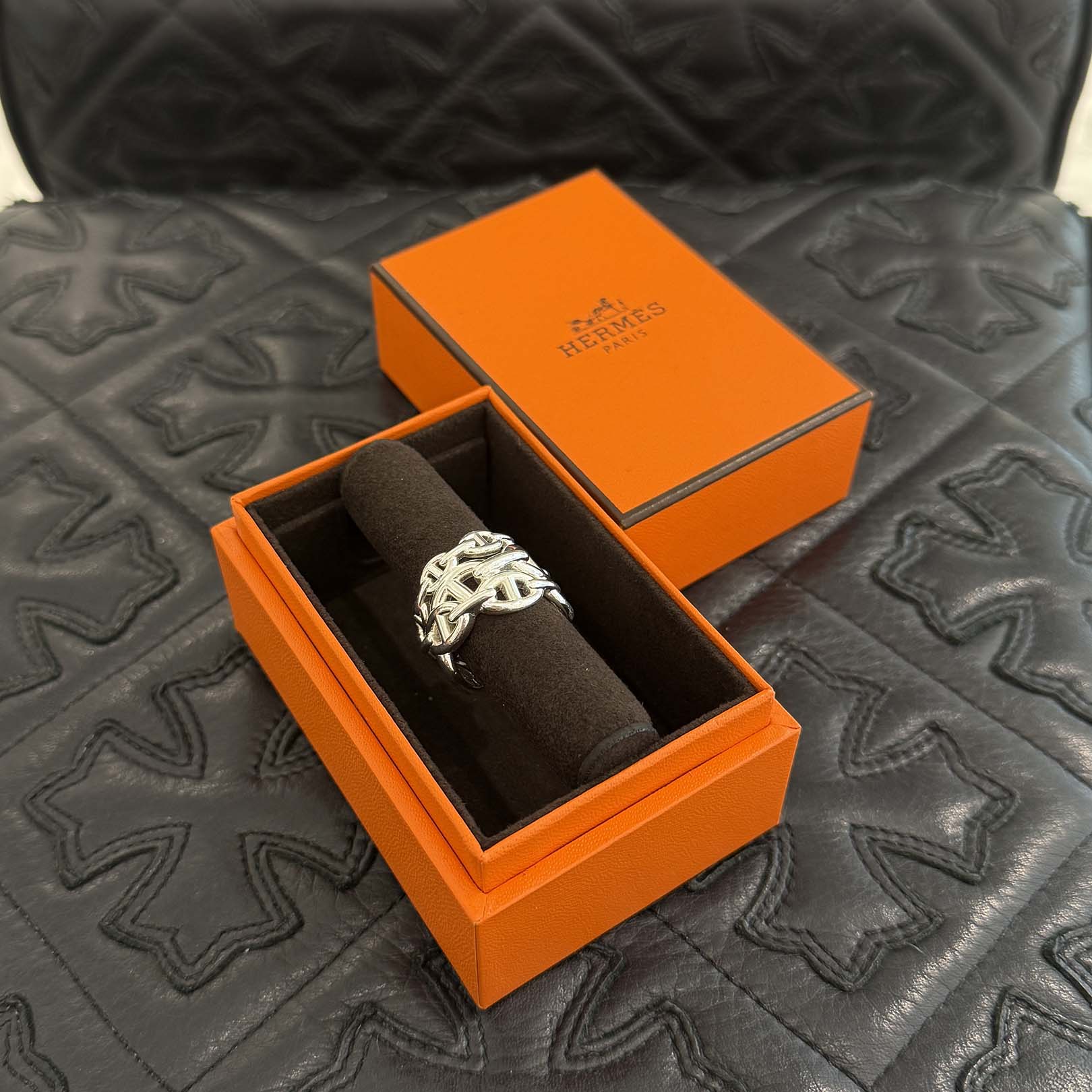 HERMES Chaine d'Ancre Anchaine GM Ring Size 59(約19号) エルメス シェーヌダンクル アンシェネ GM リング サイズ59(約19号)