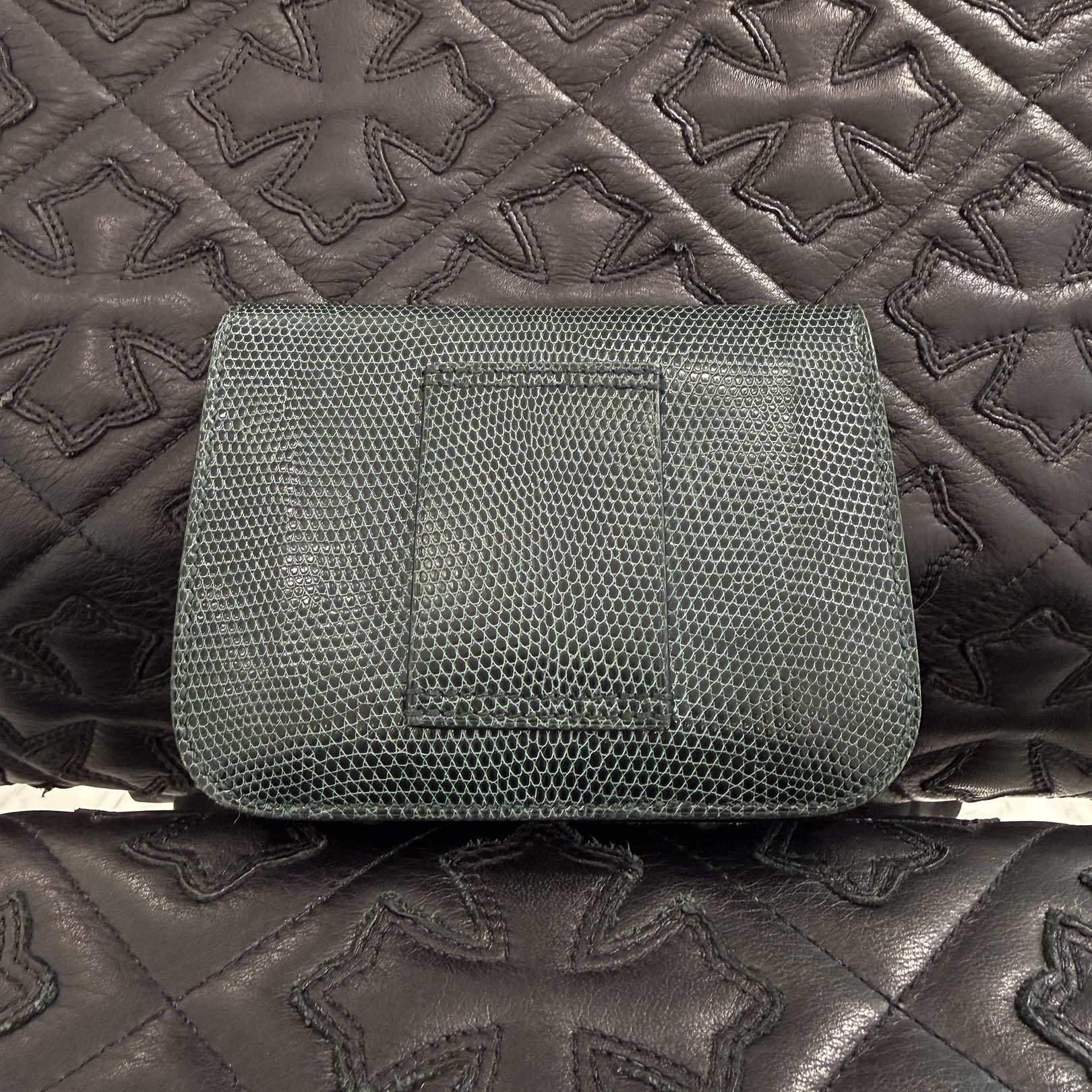 HERMES Lizard Skin Constance Slim Wallet "Vert Cypres" B刻印 エルメス リザードスキン コンスタンス スリム ウォレット "ヴェールシプレス" B刻印