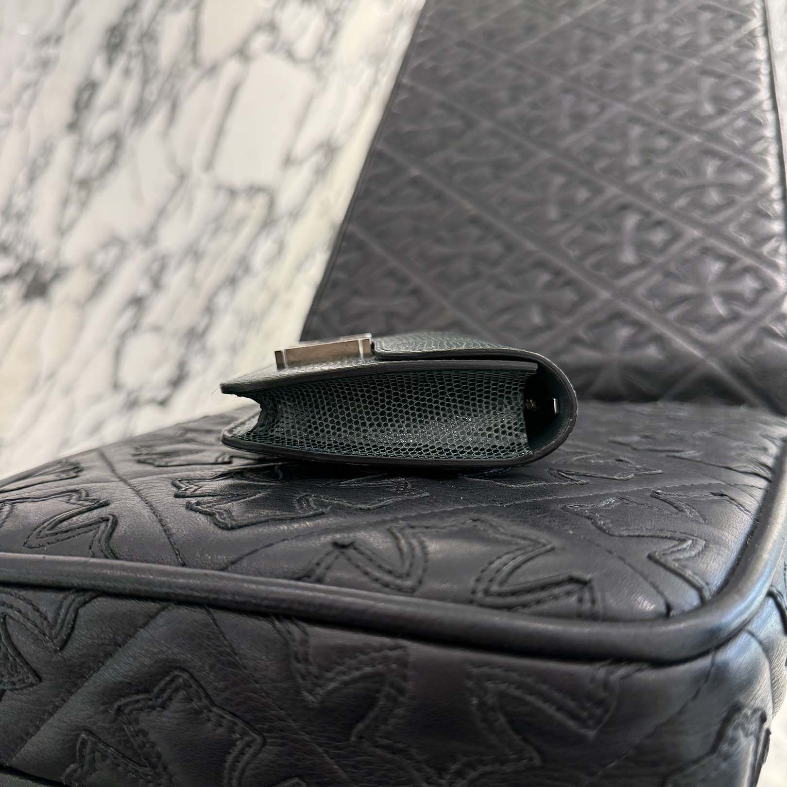 HERMES Lizard Skin Constance Slim Wallet "Vert Cypres" B刻印 エルメス リザードスキン コンスタンス スリム ウォレット "ヴェールシプレス" B刻印