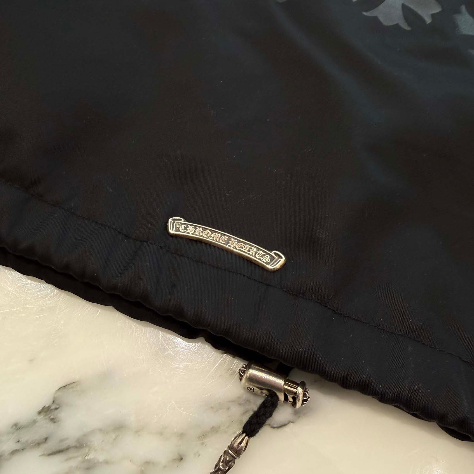 CHROME HEARTS RIGGINS FBRC English Print Nylon Coach Jacket Size M クロムハーツ リギンズ ファブリック イングリッシュ プリント ナイロンコーチジャケット サイズM