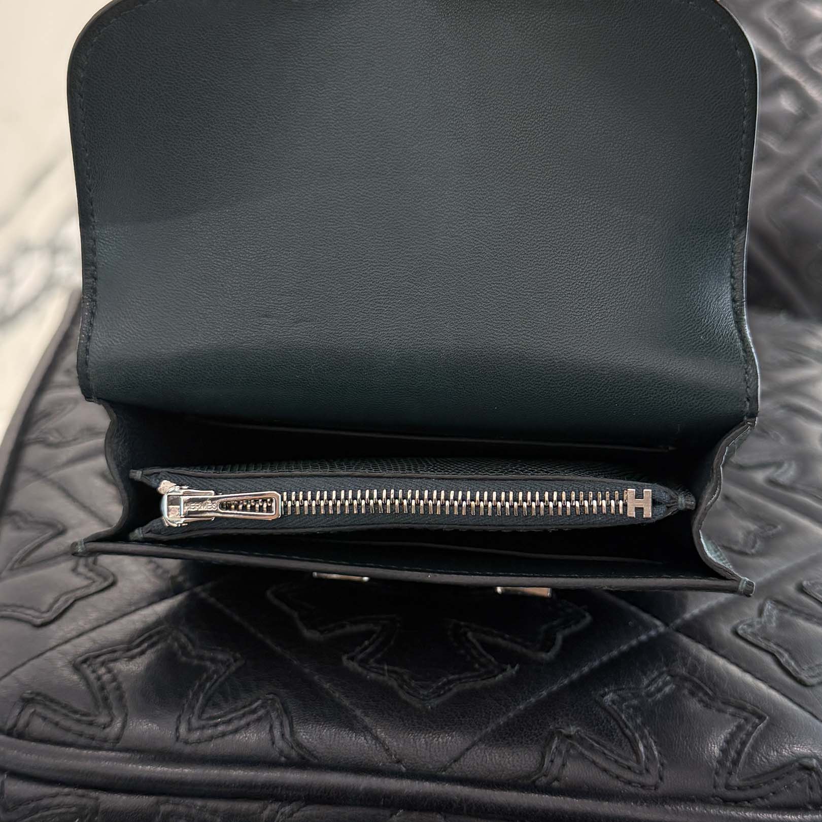 HERMES Lizard Skin Constance Slim Wallet "Vert Cypres" B刻印 エルメス リザードスキン コンスタンス スリム ウォレット "ヴェールシプレス" B刻印